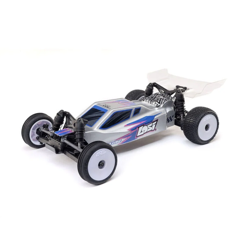 Losi 1:24 Micro-B 2WD Buggy RTR Silber