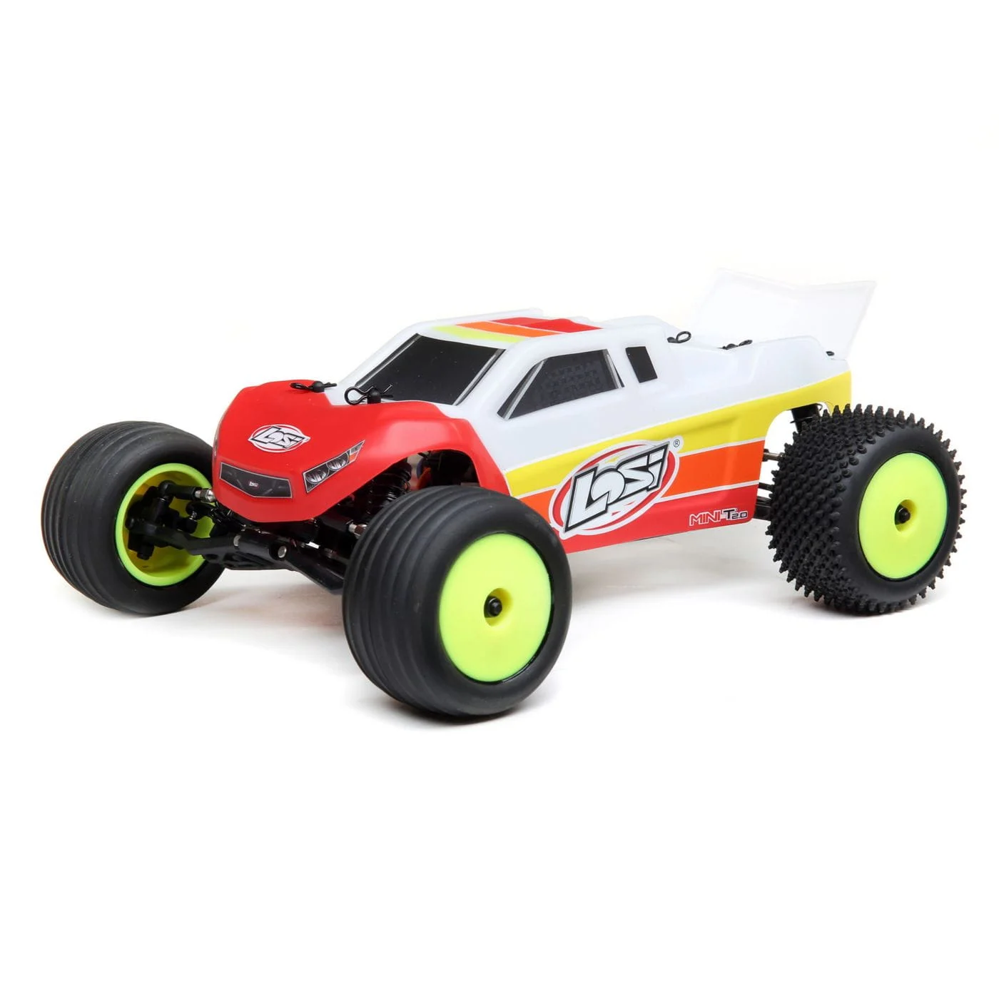 Losi RC Mini-T 2.0 V2 Stadium Truck Brushless 2WD RTR 1:18 Rot