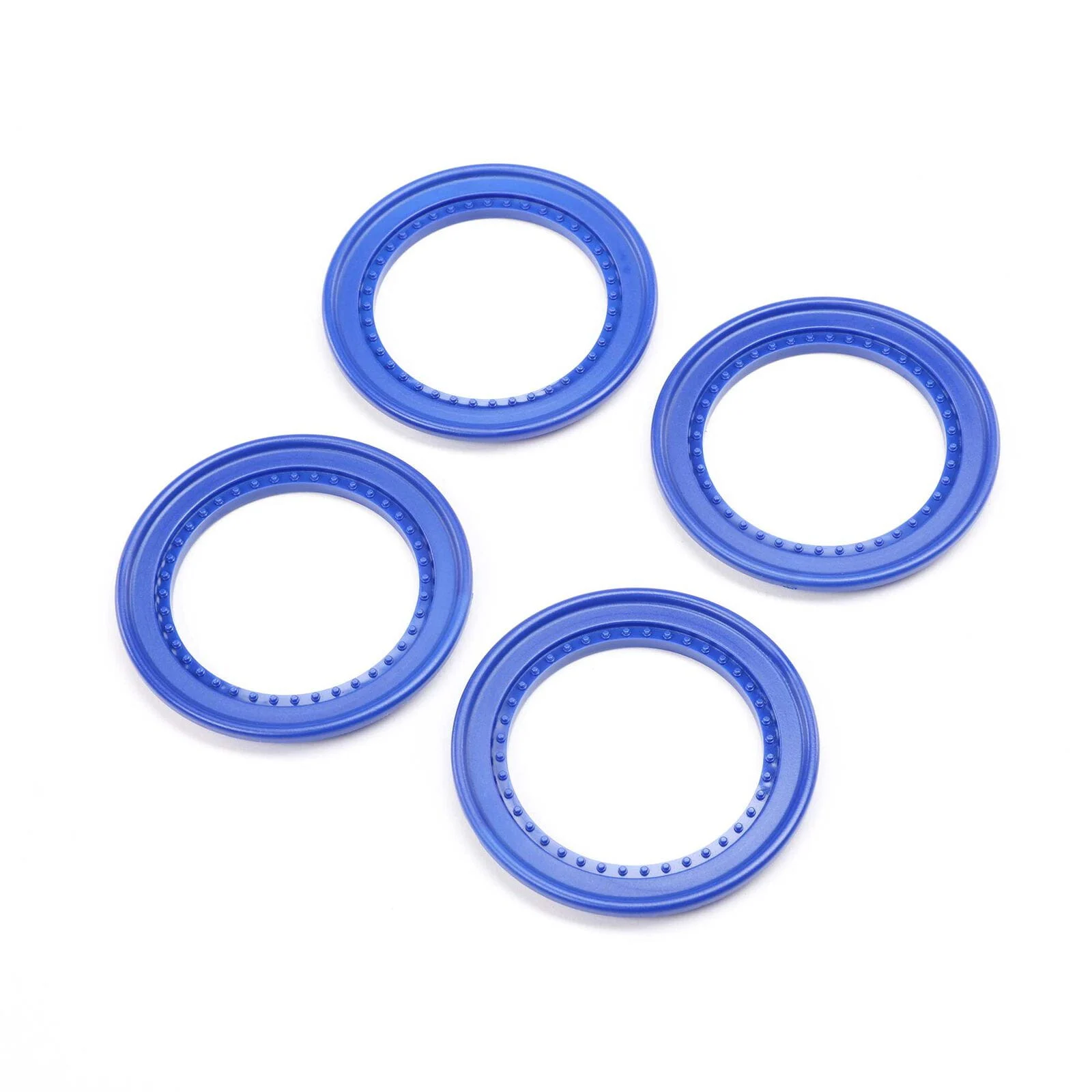 Losi Snap-in Beadlock Rings Blau (4): LMT 2.0