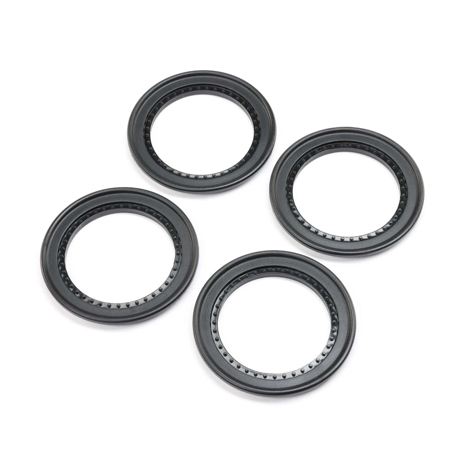 Losi Snap-in Beadlock Rings Schwarz (4): LMT 2.0