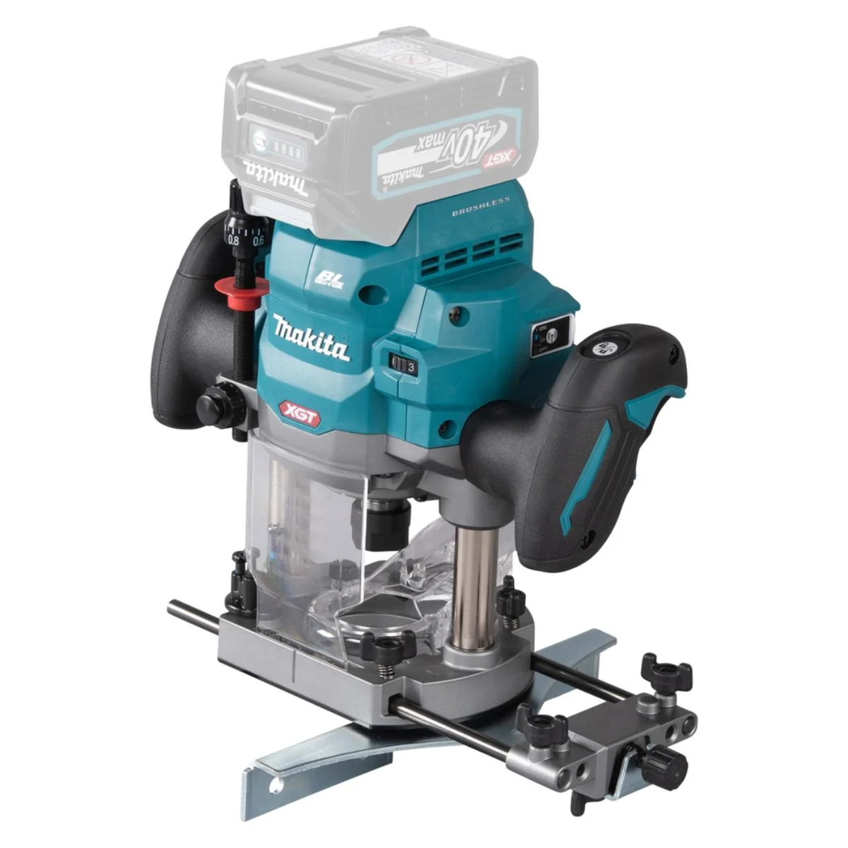 Makita Akku-Oberfräse XGT - 40V max. 12 mm - 8.000-25.000 U /min - RP001GZ