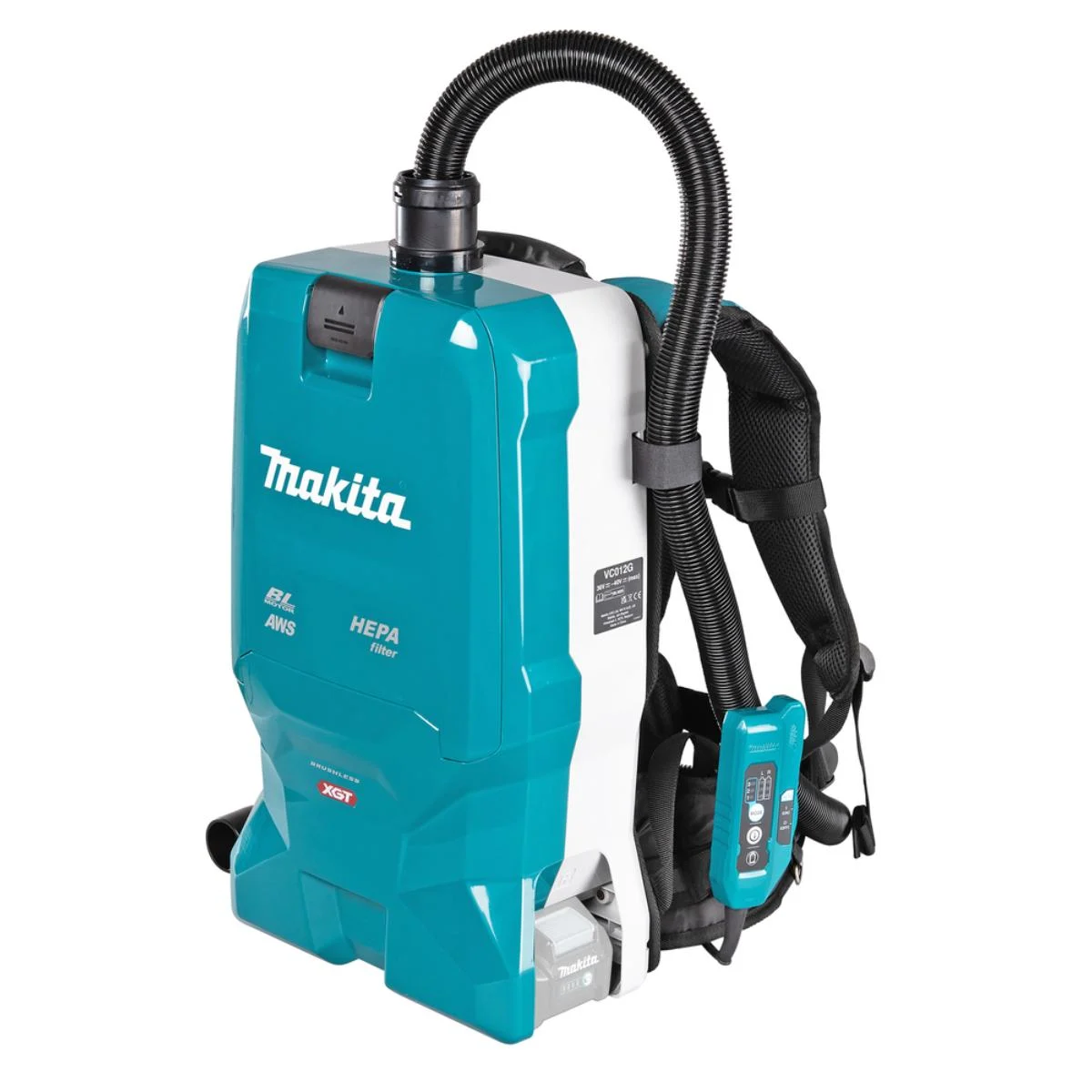 Makita Akku-Rucksackstaubsauger 40V max. - 200 mbar - 6 l - VC012GZ01