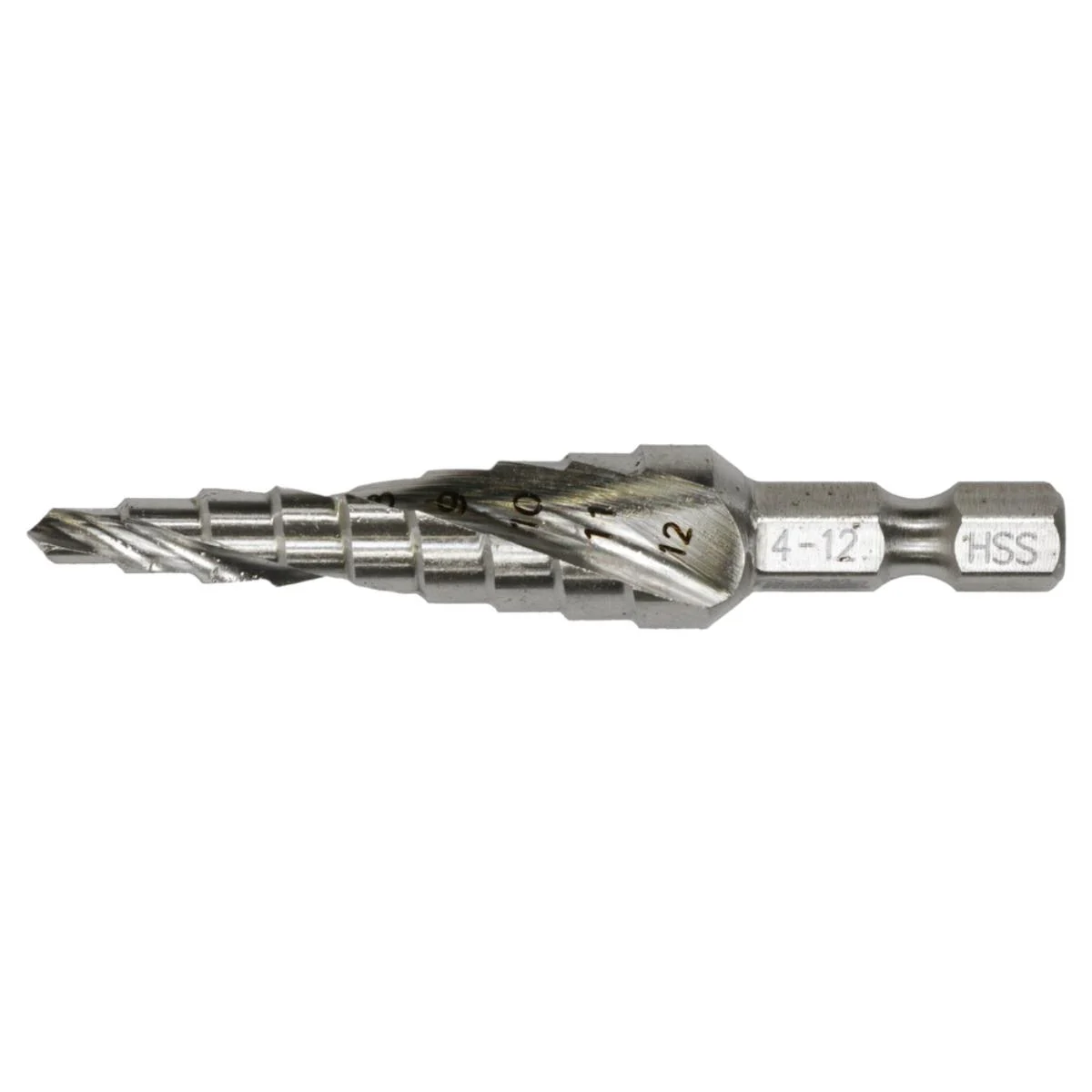 Makita Stufenbohrer 1 /4 Zoll - Ø 4-12 mm - 9-stufig - HSS - spiralförmig - D-40141