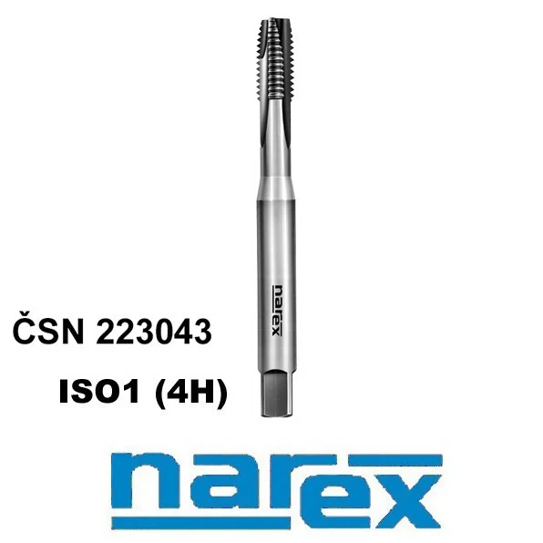 Maschinengewindebohrer M3,5 HSS ISO1 B mit Unterbrecher, Narex