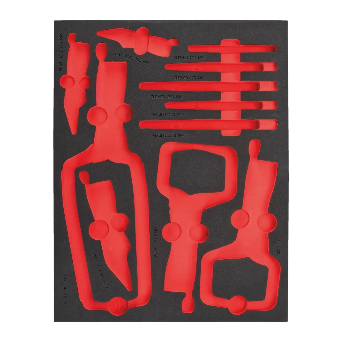 Milwaukee Ersatz-Einlage 3 /3 für TORQUE LOCK Gripzangen, für Werkstattwagen 78 cm