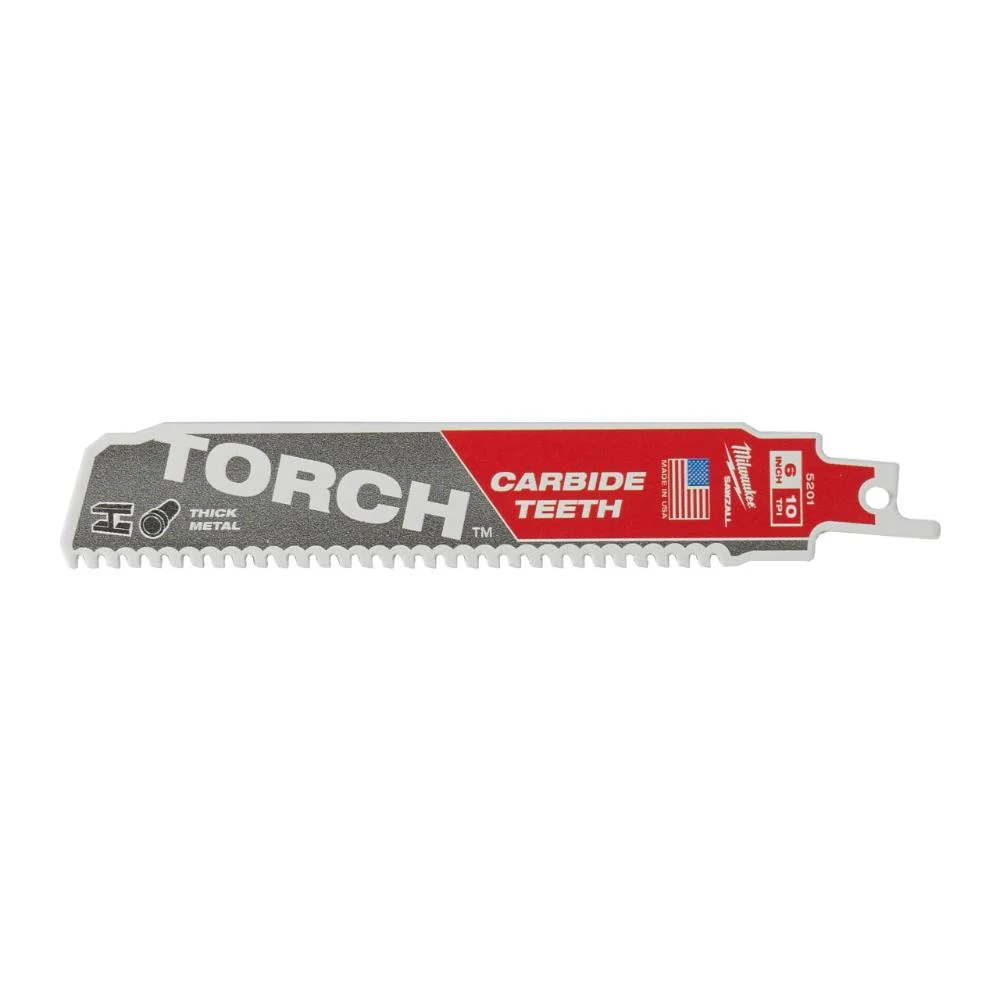 Milwaukee Säbelsägeblatt Metall THE TORCH HM-bestückt 10TPI 5er Pack
