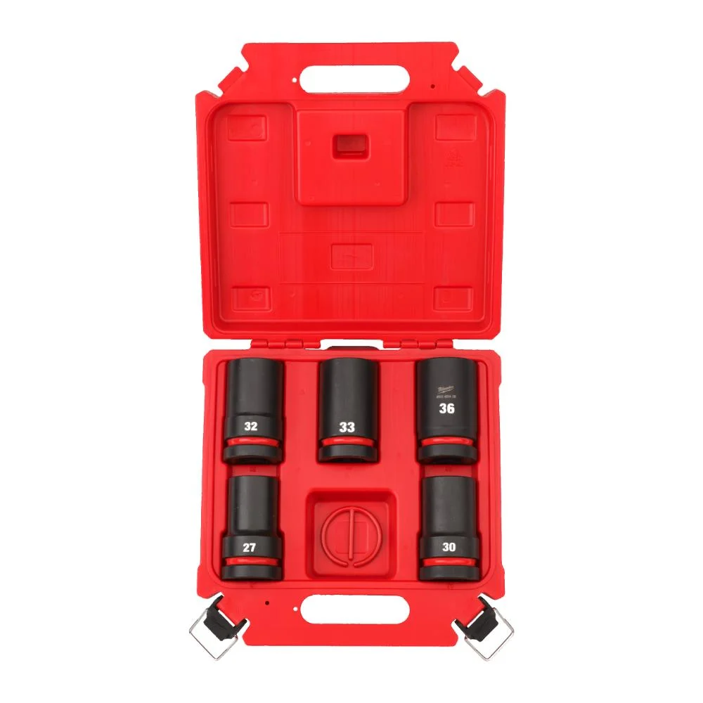 Milwaukee SHOCKWAVE Schlagnuss 1 lang, 5-teiliges Set