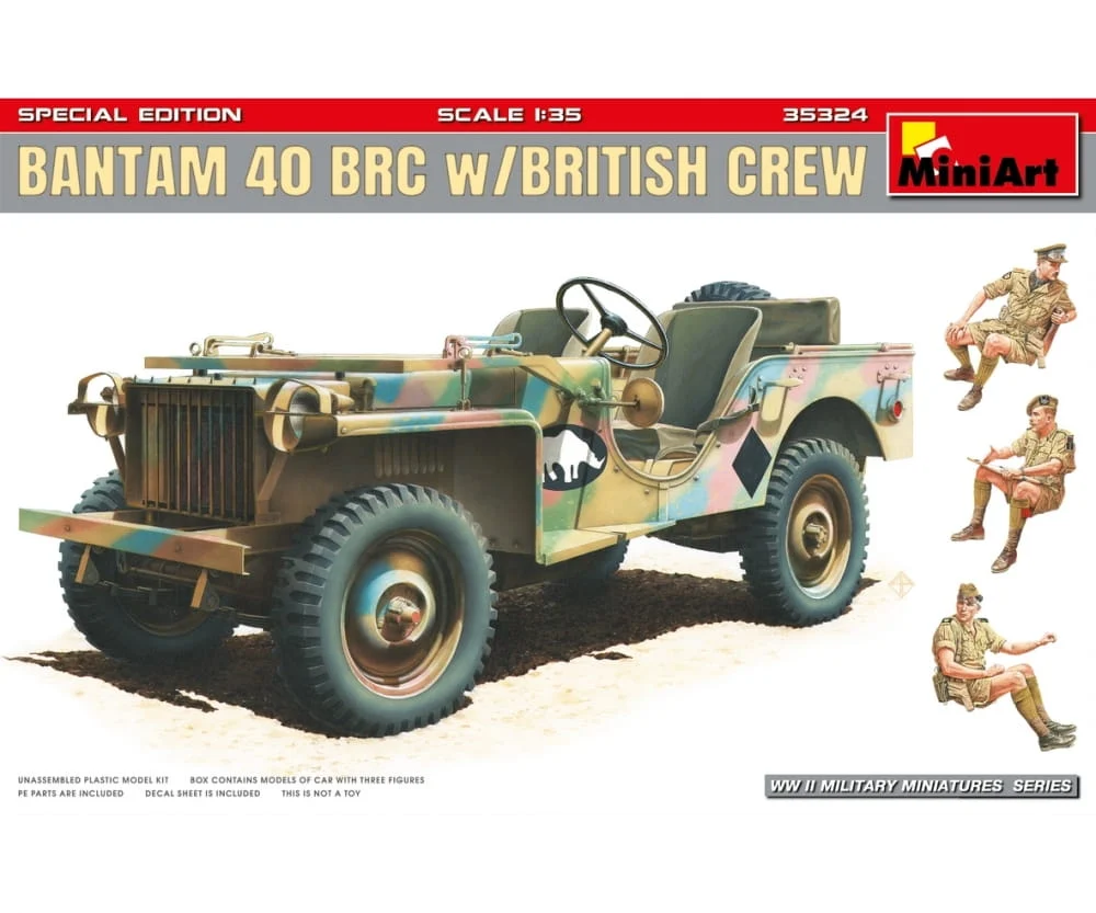 MiniArt 1:35 Brit. Bantam 40 BRC m.Besat. (3) SE