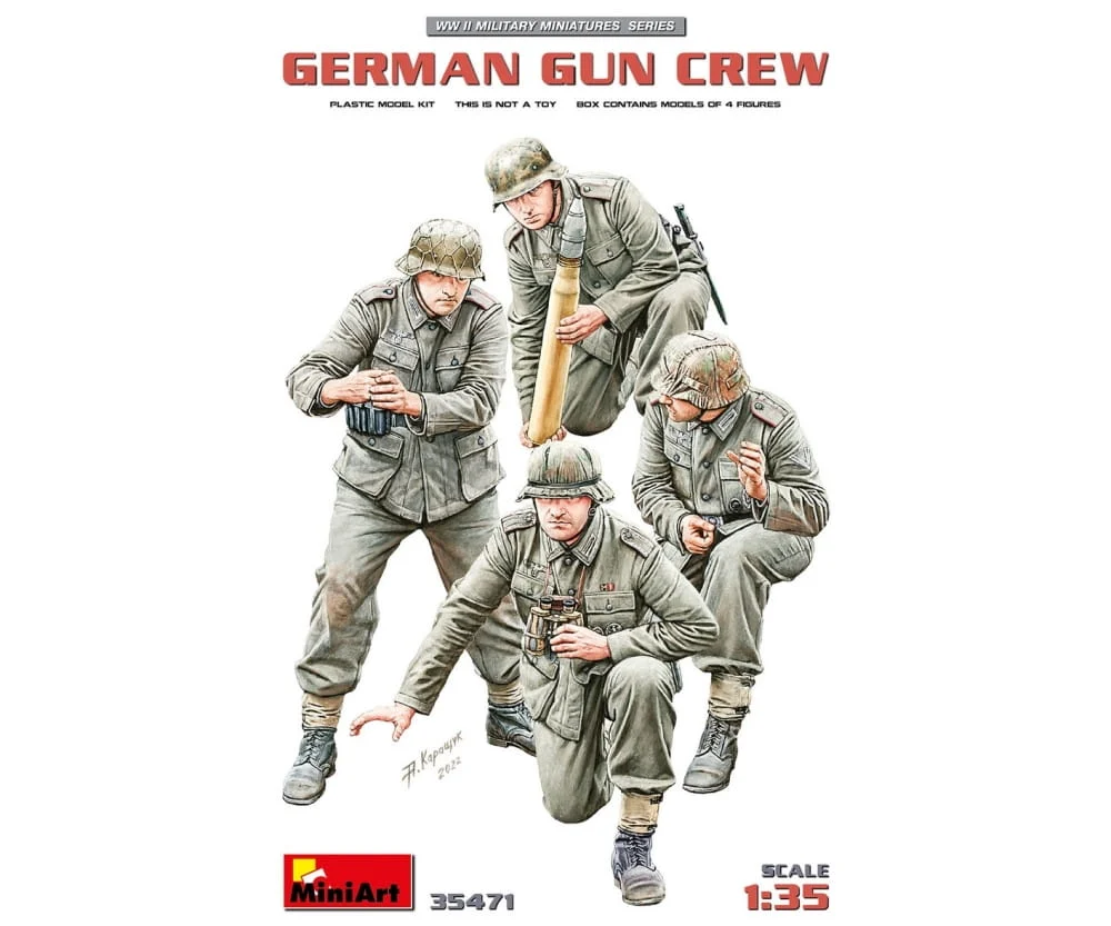 MiniArt 1:35 Deutsche Soldaten Einheit Plastik Modellbausatz