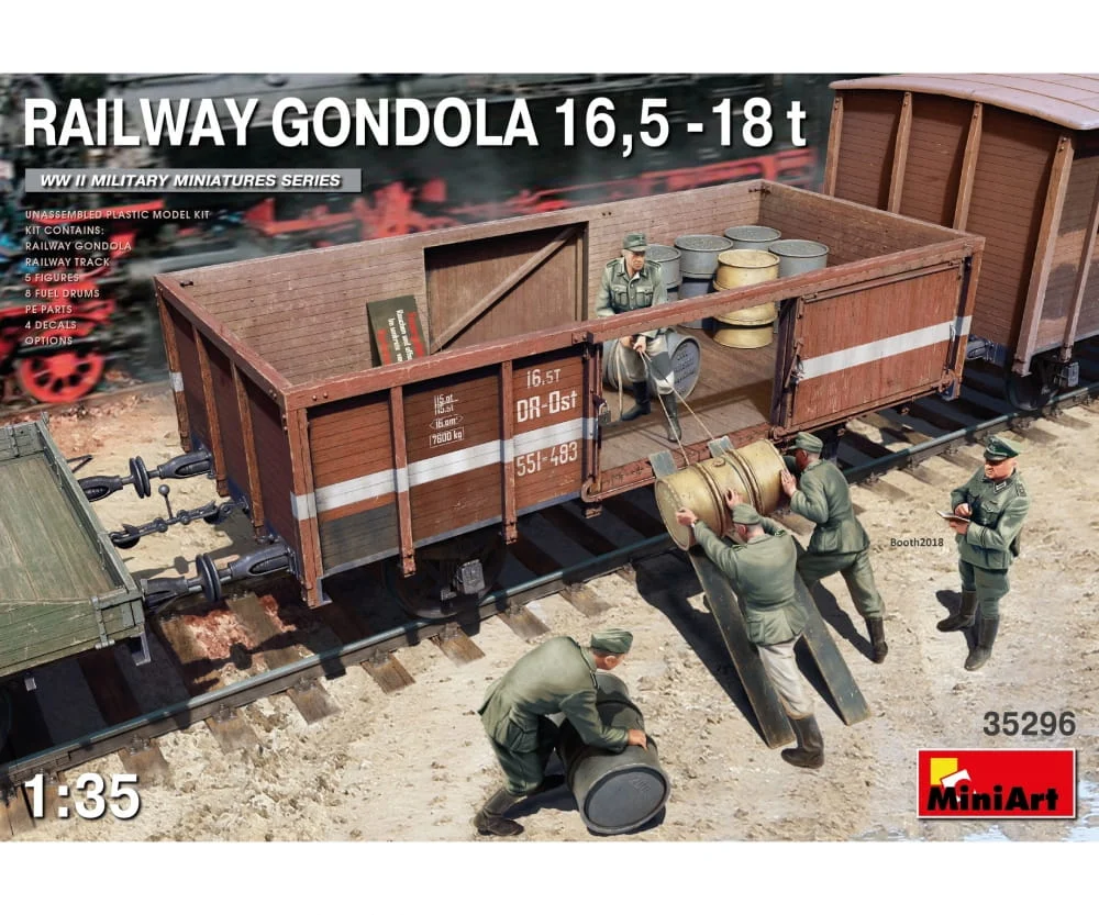 MiniArt 1:35 Eisenbahn-Waggon 16,5-18to (5)
