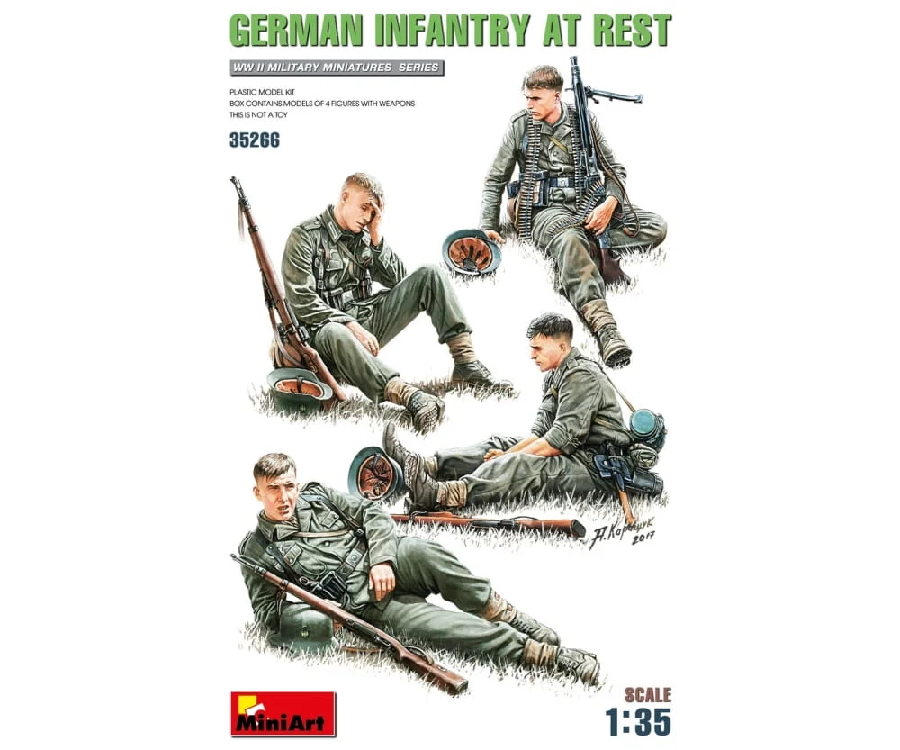 MiniArt 1:35 Fig. Dt. Infanterie-Sold.i. Ruhe(4)