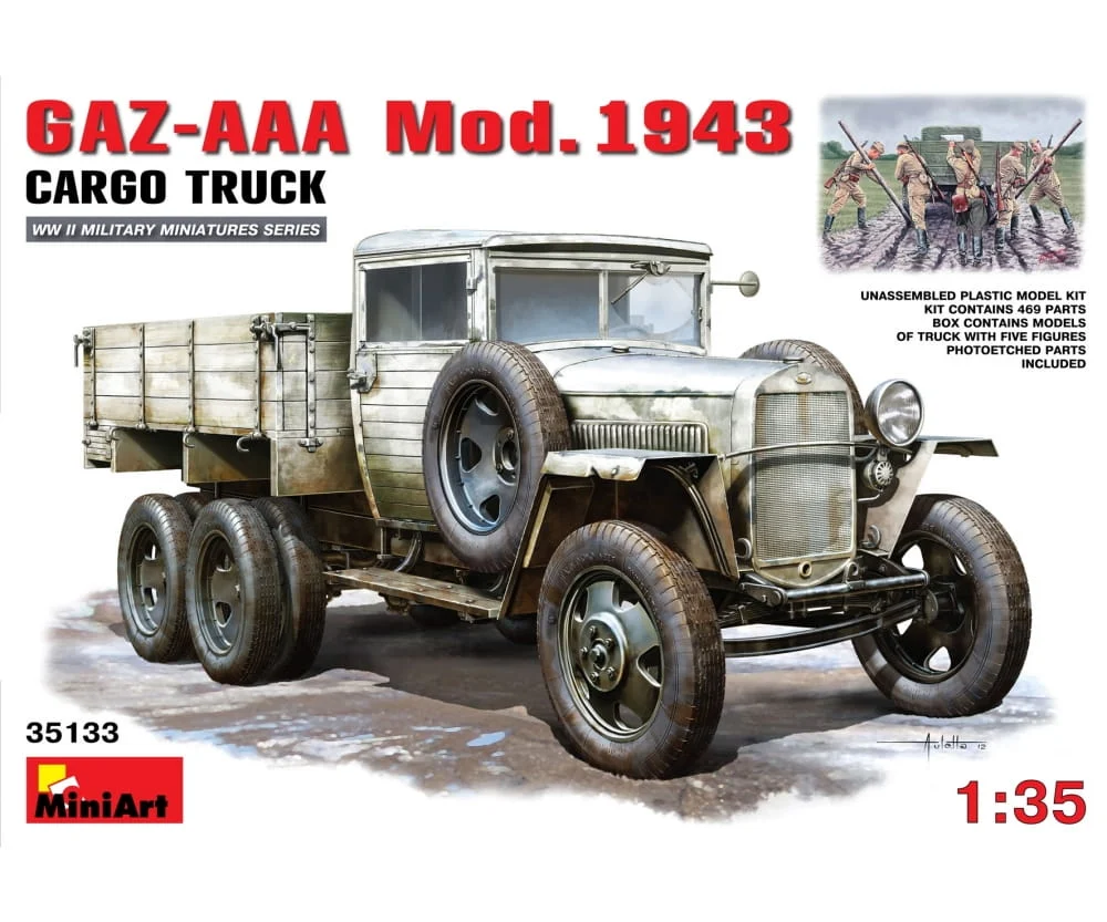 MiniArt 1:35 GAZ-AAA Mod. 1943 Transport-LKW (5)