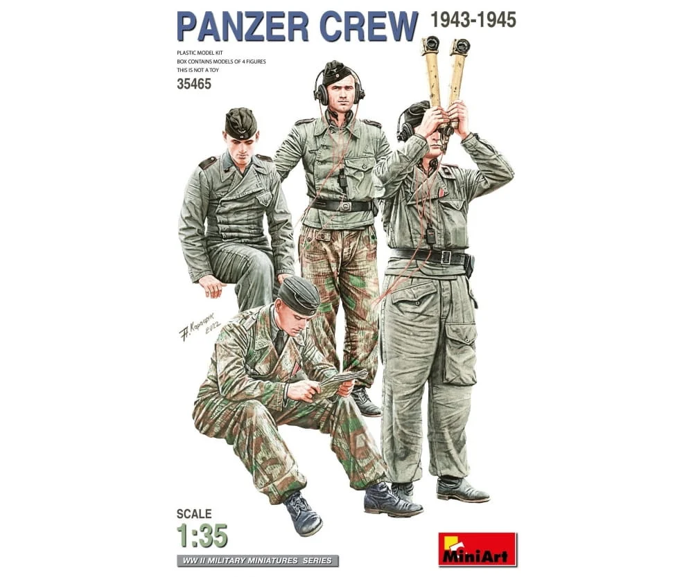 MiniArt 1:35 Panzer Crew (1943-1945) Plastik Modellbausatz