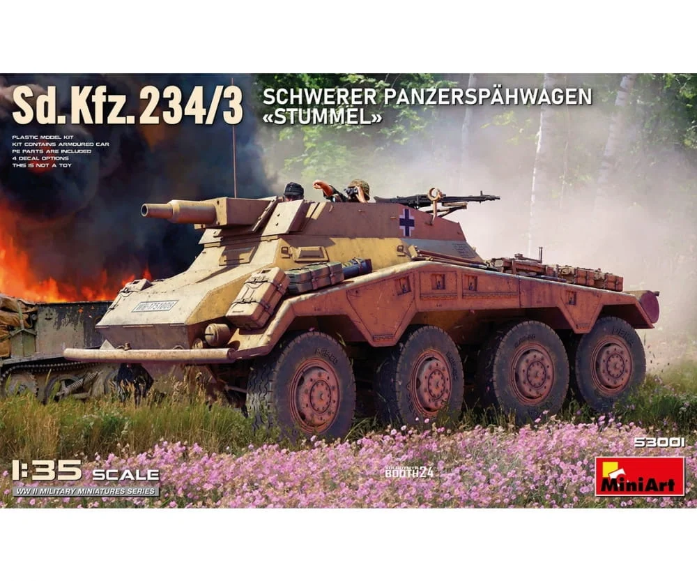 MiniArt 1:35 Sd.Kfz.234/3 Schw. Panzer Stummel