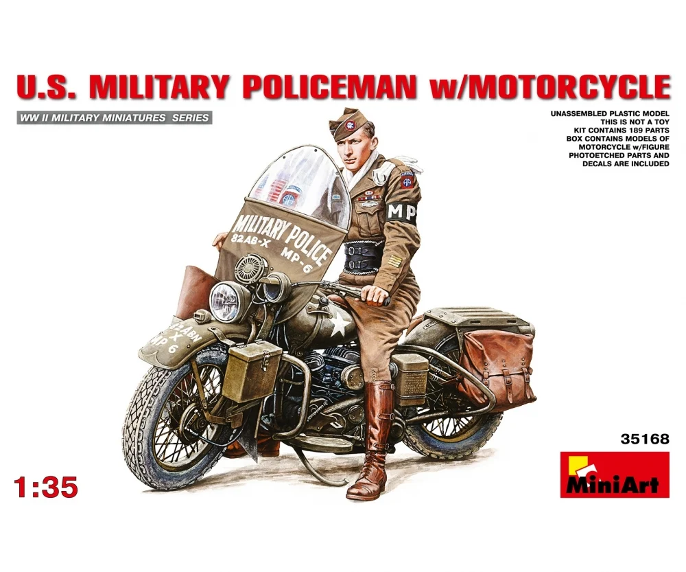 MiniArt 1:35 US Militär Polizei m. Motorrad (1)