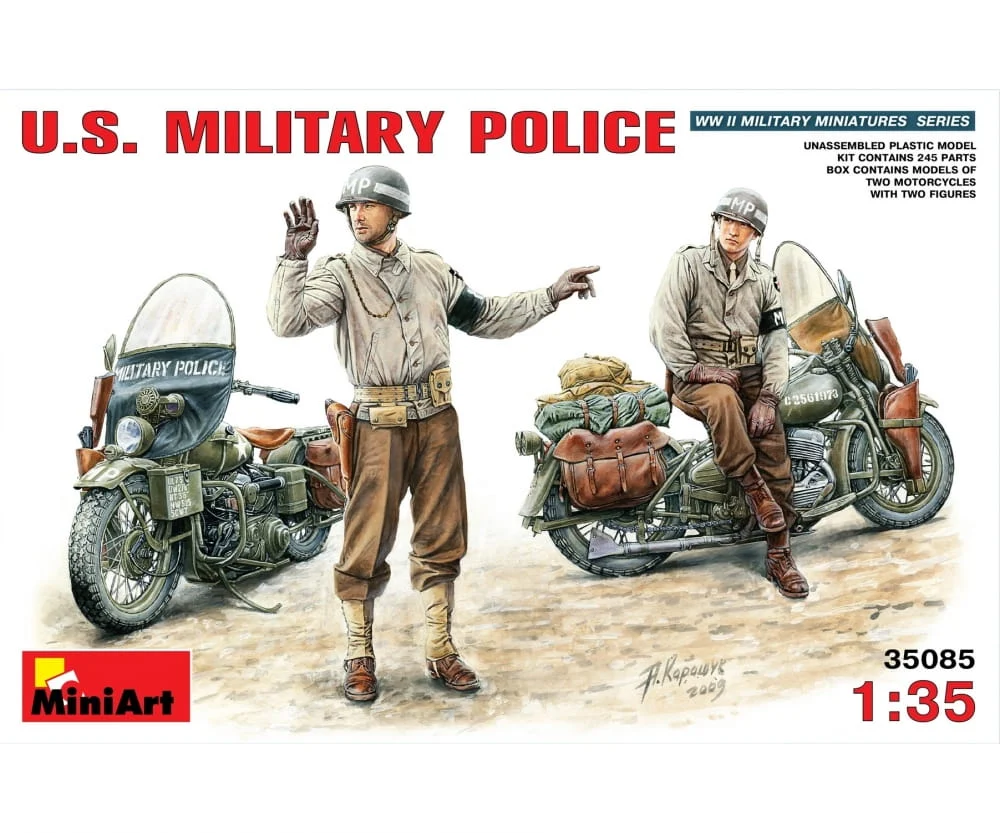 MiniArt 1:35 US Millitärpolizei m. Motorrad (2)