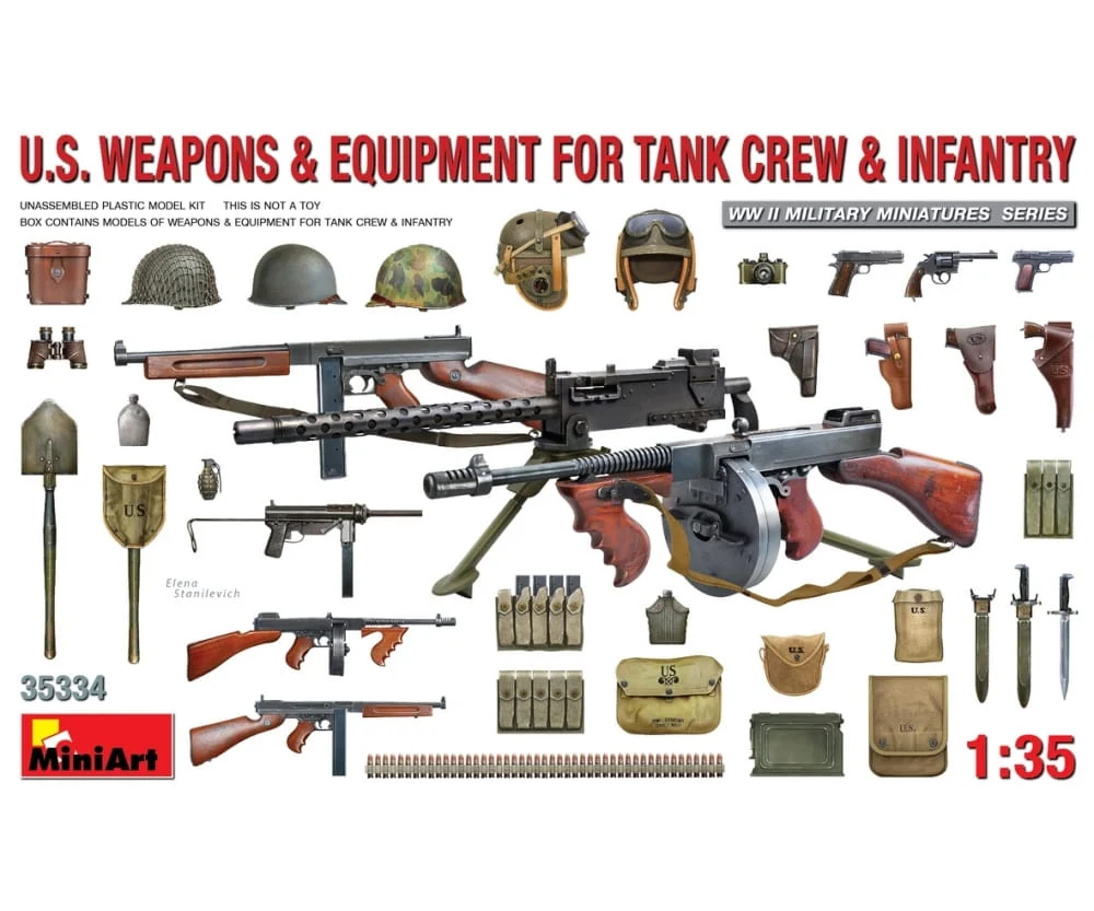 MiniArt 1:35 US Pz-B./Infantereie Waffen/Zubehör