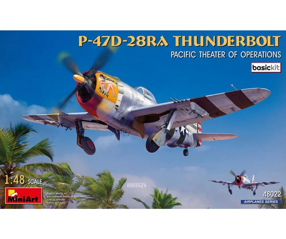 MiniArt 1:48 P-47D-28RA Thunderbolt Basic Kit Plastik Modellbausatz