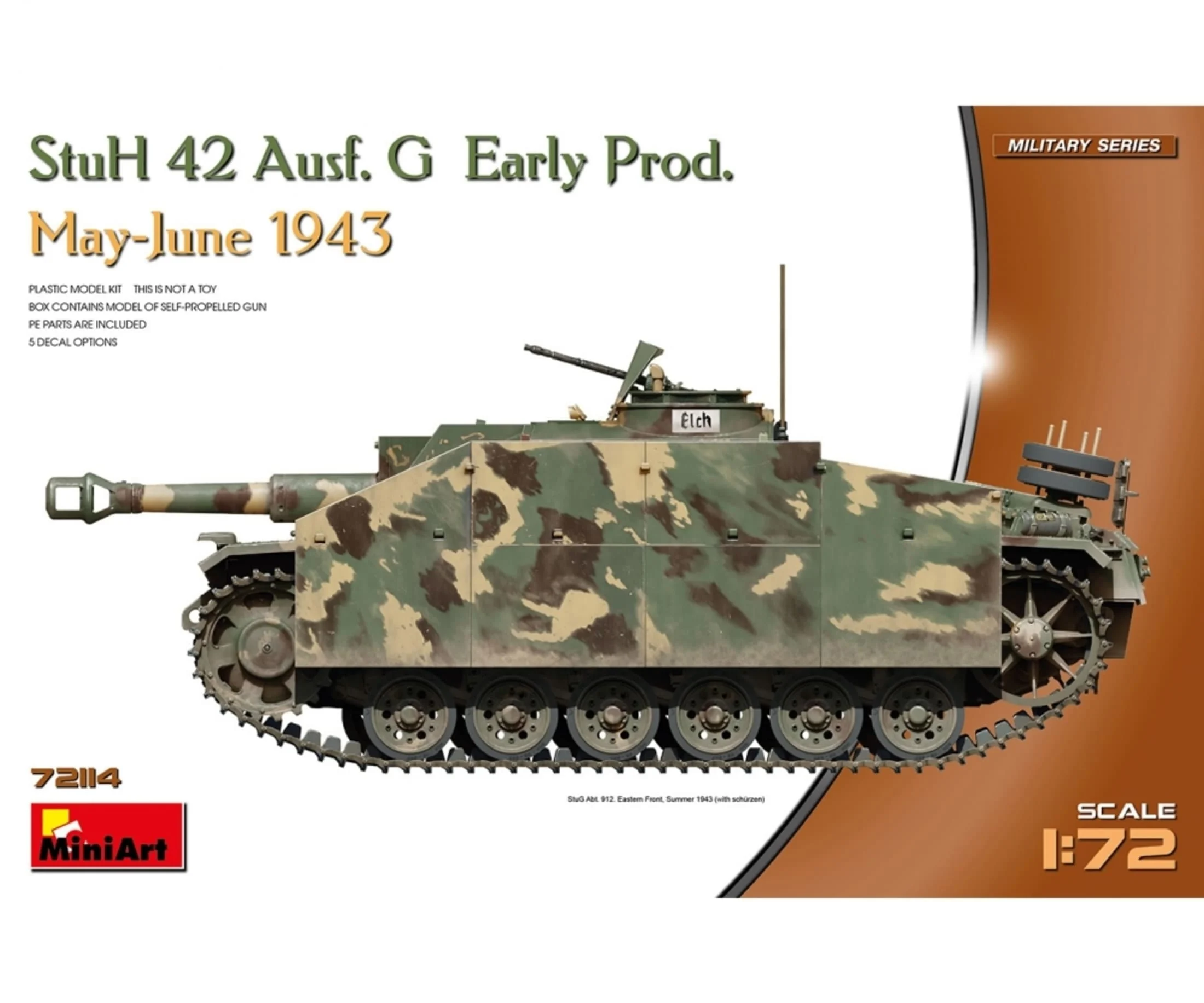 MiniArt 1:72 StuH 42 Ausf. G frühe Produktion Plastik Modellbausatz