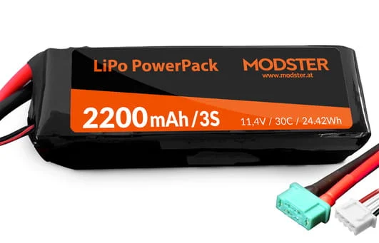 Modster Lipo Akku 3S 11,1V 2200mAh 30C MPX PowerPack