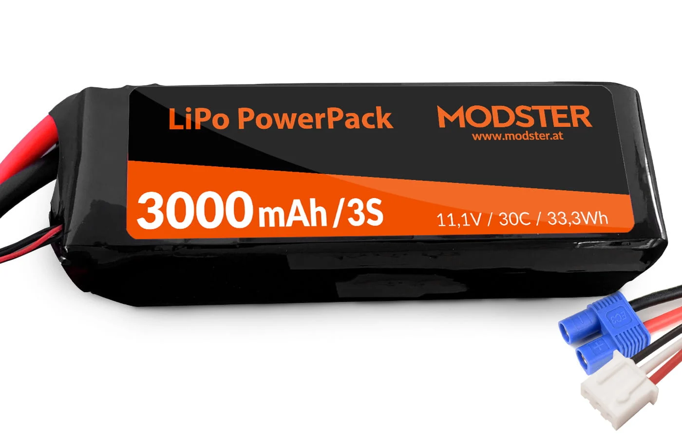 Modster Lipo Akku 3S 11,1V 3000 mAh 30C EC3 PowerPack
