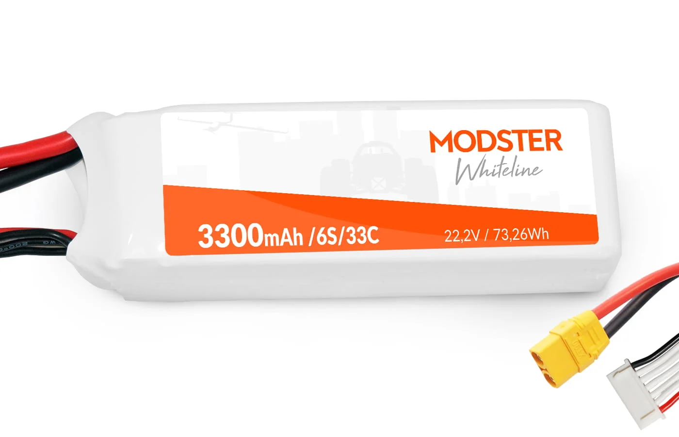 Modster Lipo Akku 6S 22,2V 3300mAh 45C XT90 PowerPack