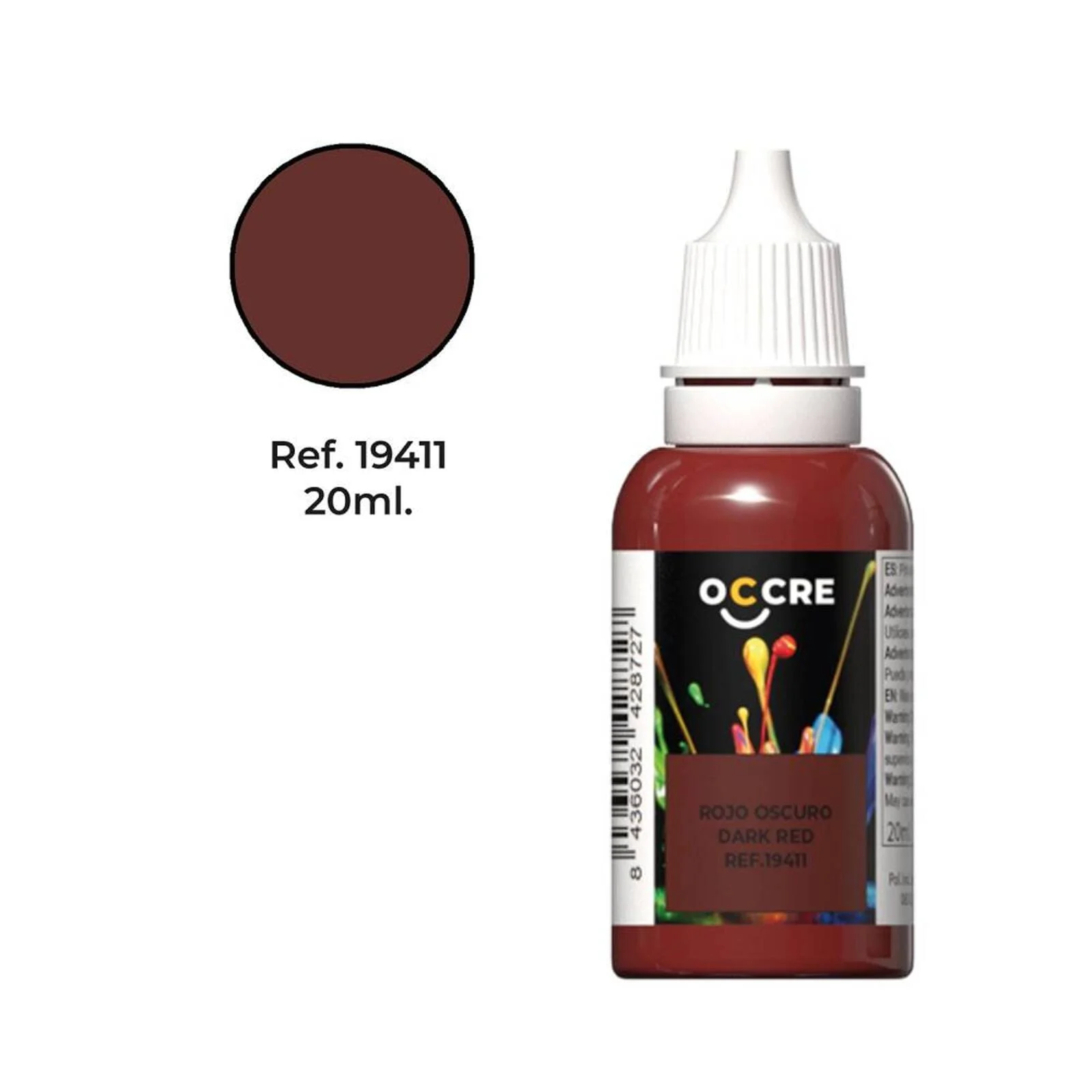 OcCre Ocolor Dunkelrot 20 ml