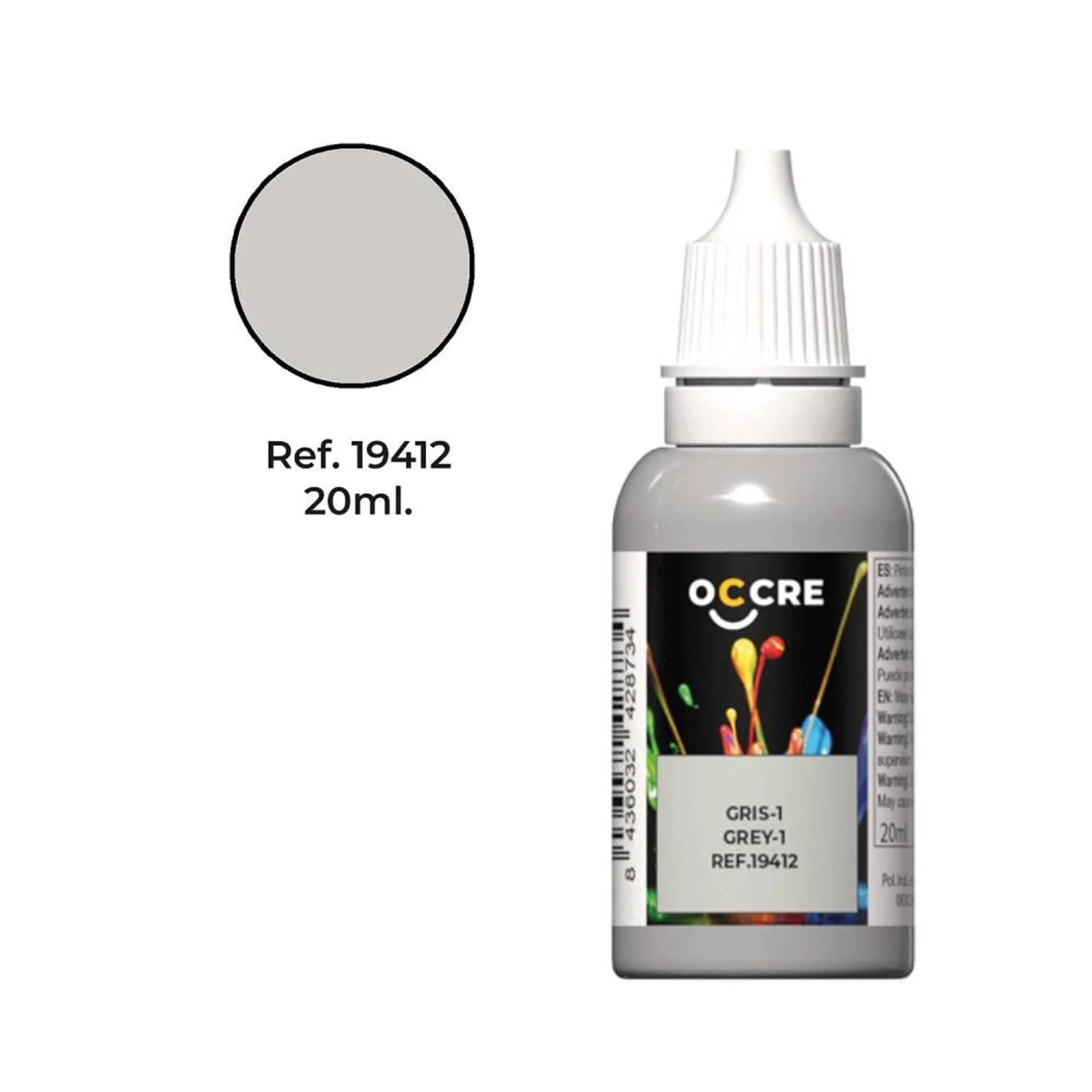 OcCre Ocolor Grau 1 20 ml