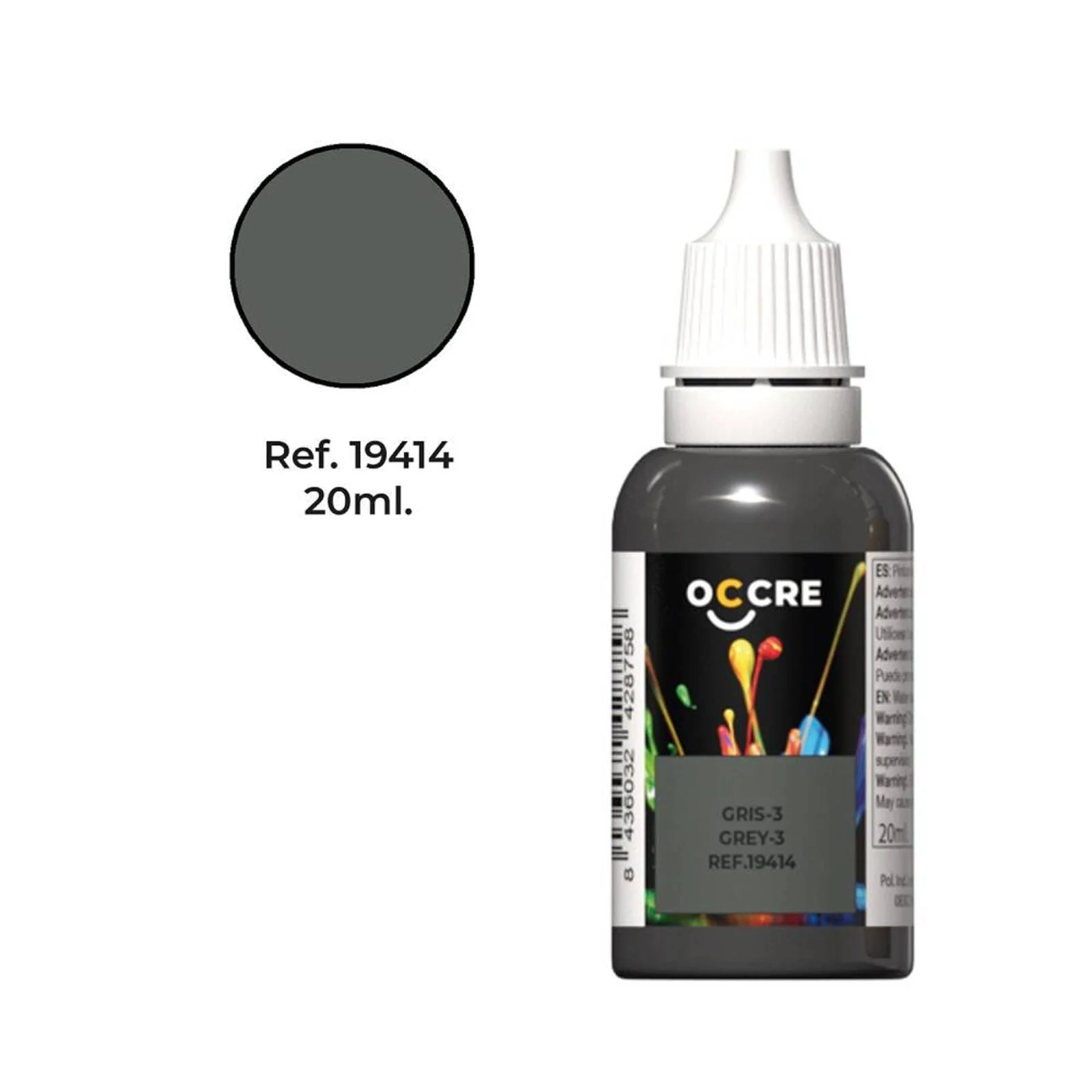 OcCre Ocolor Grau 3 20 ml