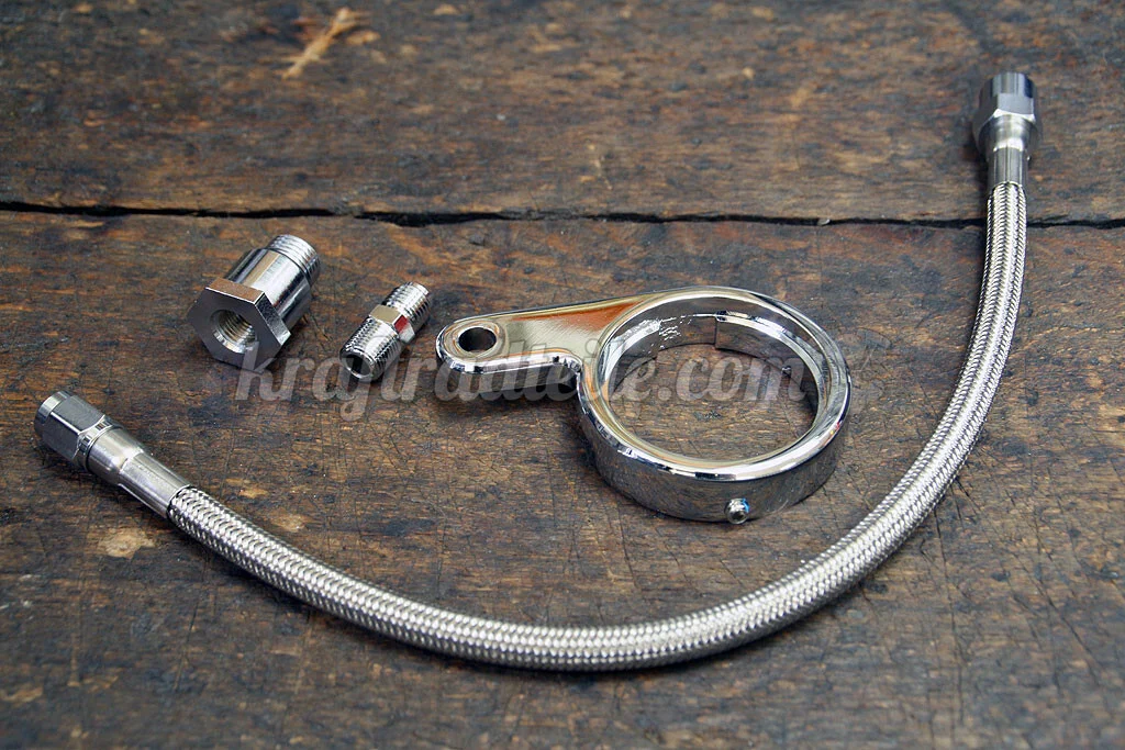 Oil Pressure Gauge Bracket Kit, EVO Big Twin 84-99