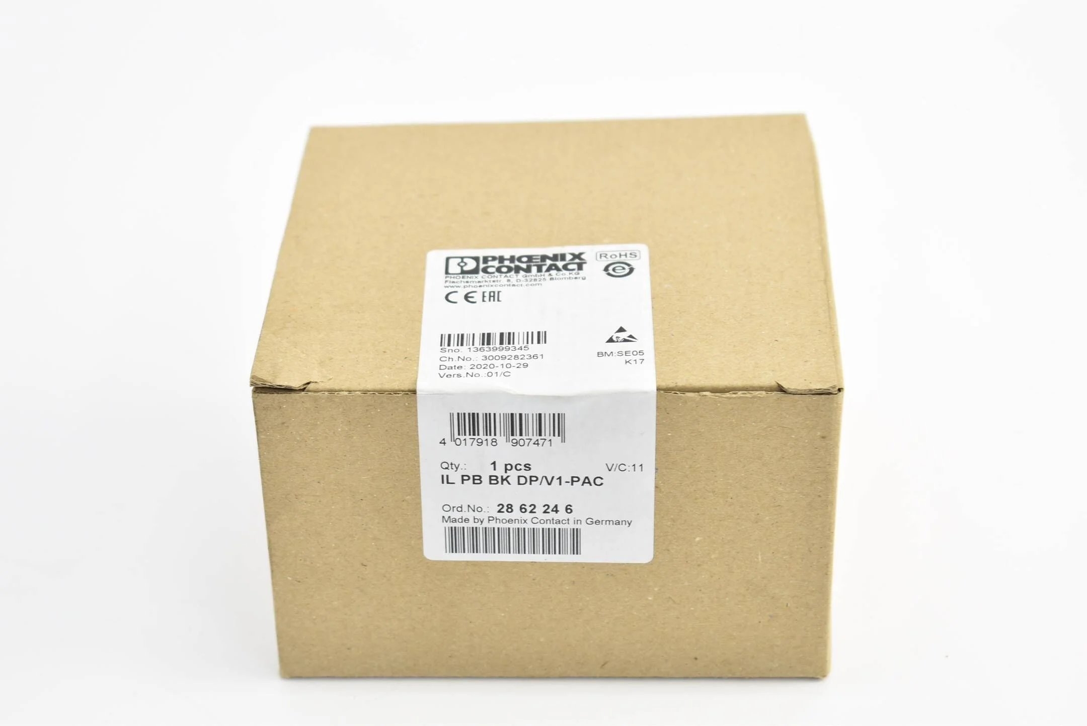 Phoenix Contact Buskoppler IL PB BK DP/V1-PAC ( 28 62 24 6 )