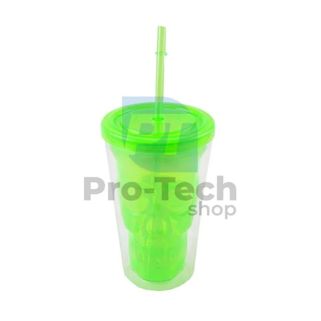 Plastikbecher in Form eines Totenkopfes 500ml 52958