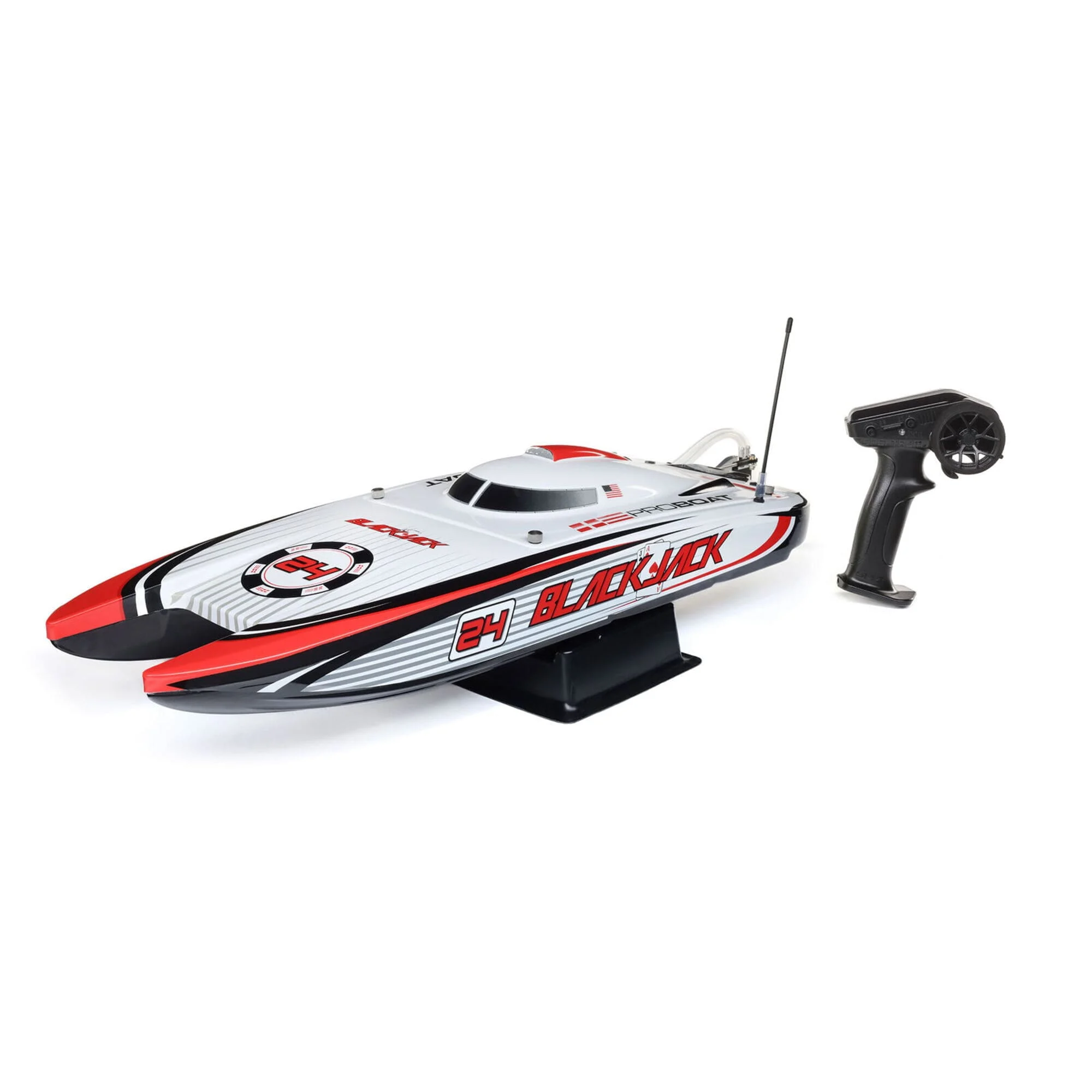 Proboat Blackjack 24 V2 Vegas RC Boot RTR Katamaran 4S Brushless 72km/h Smart System