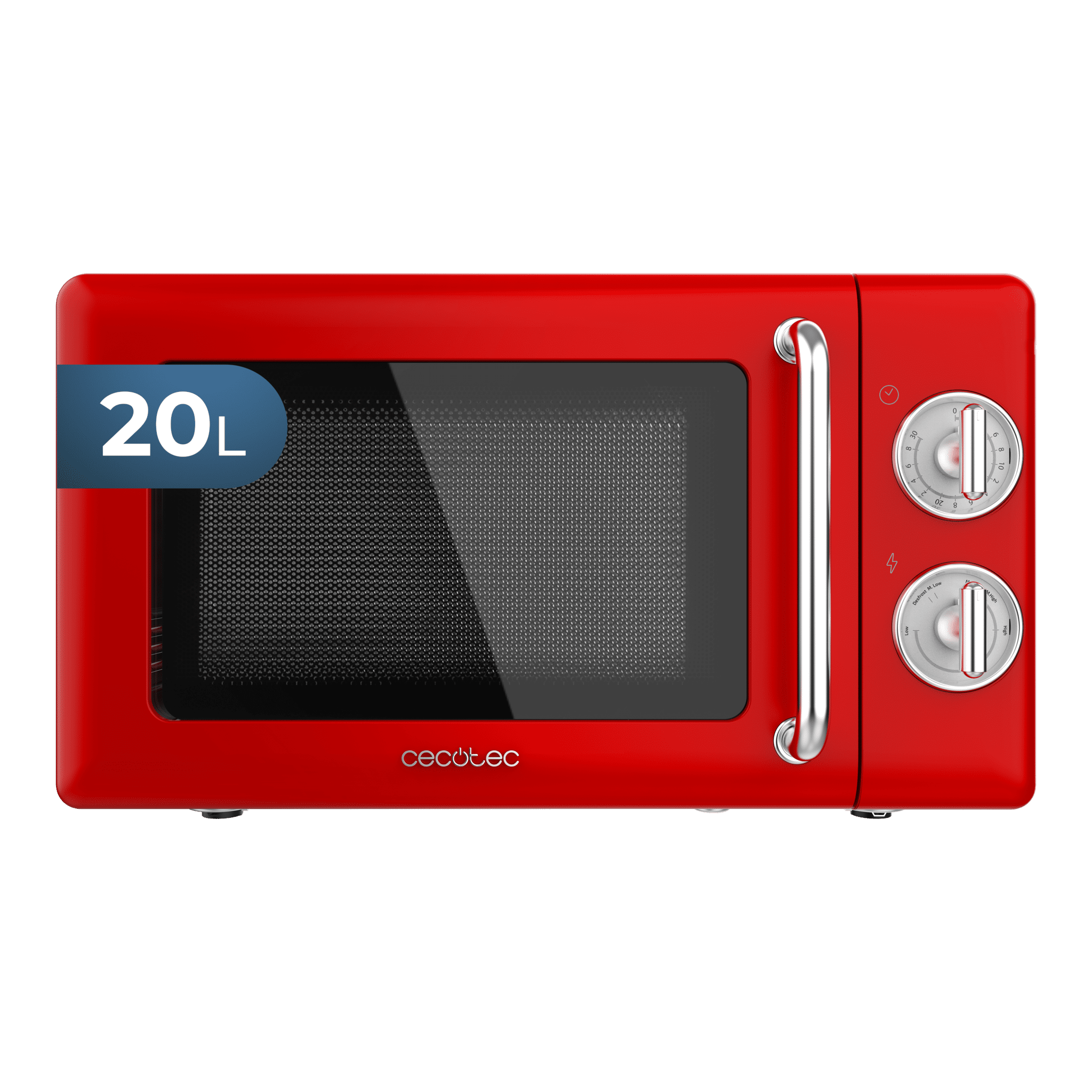 ProClean 3010 Retro Red ProClean 3010 Retro Red Mechanische Mikrowelle von 20 L und 700 W.