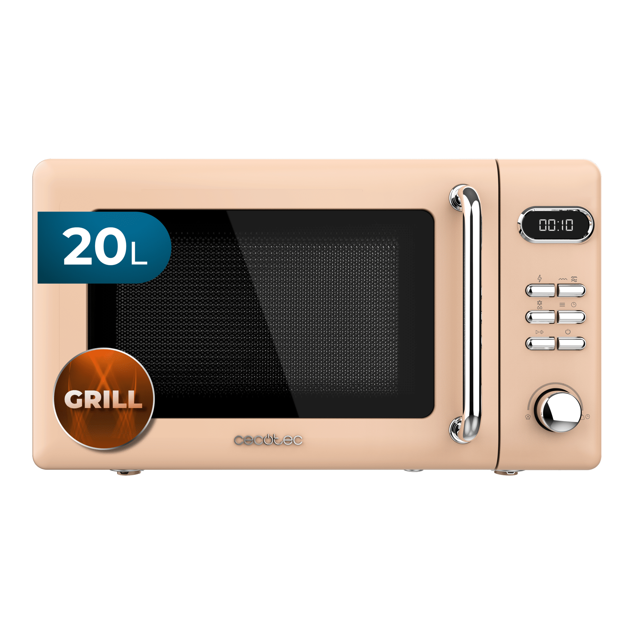 ProClean 5110 Retro Beige ProClean 5110 Retro Beige Micro-ondas digital com grill de 20 l e 700 W.