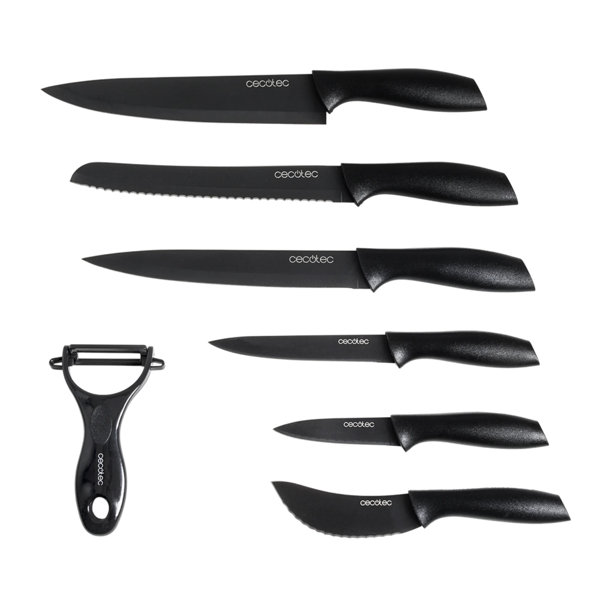 Professionelles keramischbeschichtete 7-Messer-Set Titanium Messerset