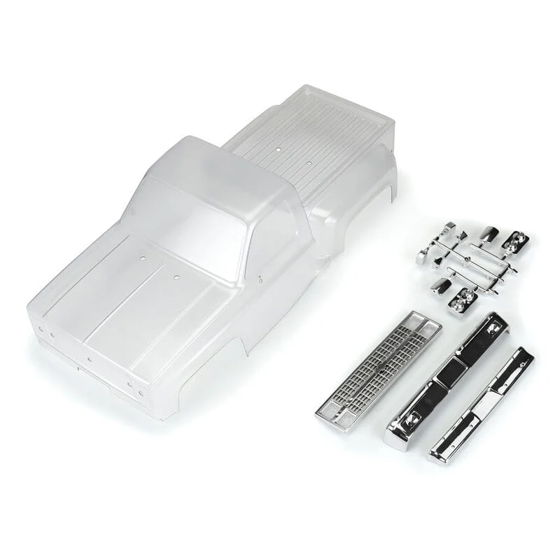 Proline 1982 Chevy K-10 Klar Karosserie Set with Scale Molded Accesories