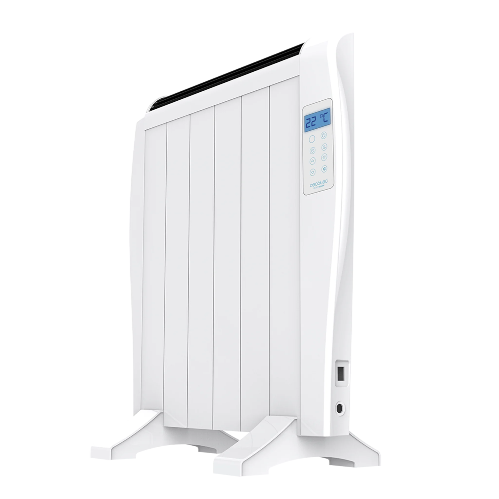 Ready Warm 1200 Thermal 6 Element Low Power Elektroheizkörper, 900 W, Wand- oder Bodenaufstellung, 3 Modi, Timer, Fernbedienung, LED-Anzeige, Überhitzungsschutz, ultraflach