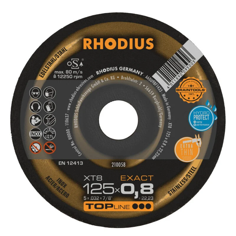 Rhodius Doorslijpschijf Ø125x0,8x22,23mm R210058