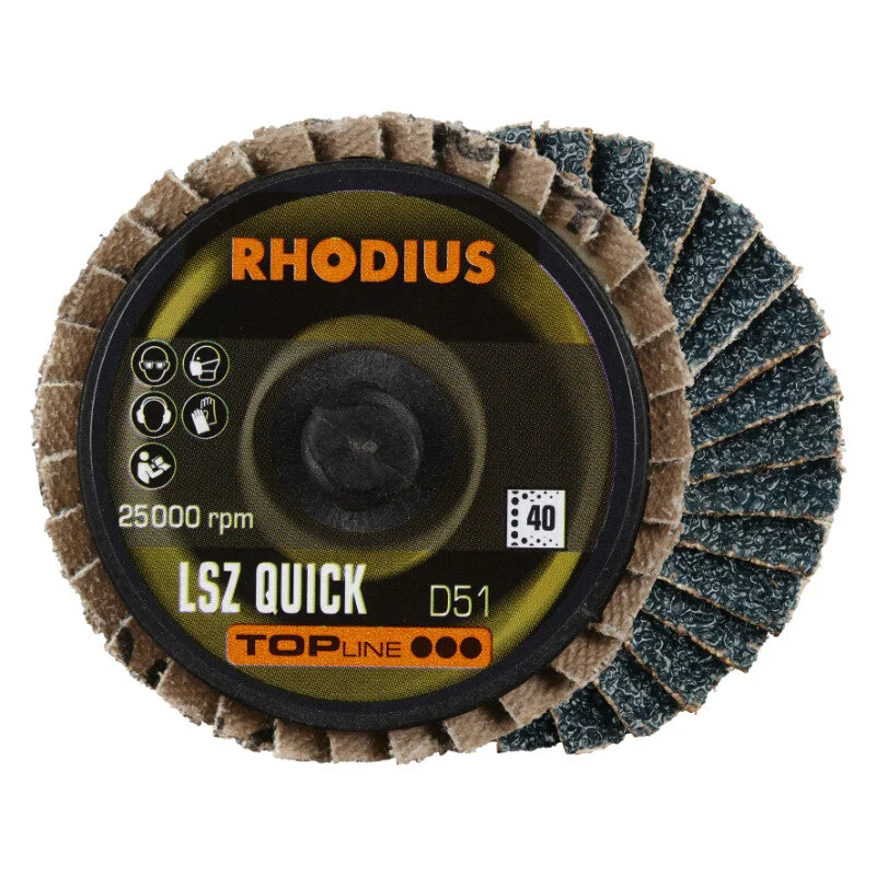 Rhodius Fächerscheibe Roloc, Ø50mm, K40, 3x R395060