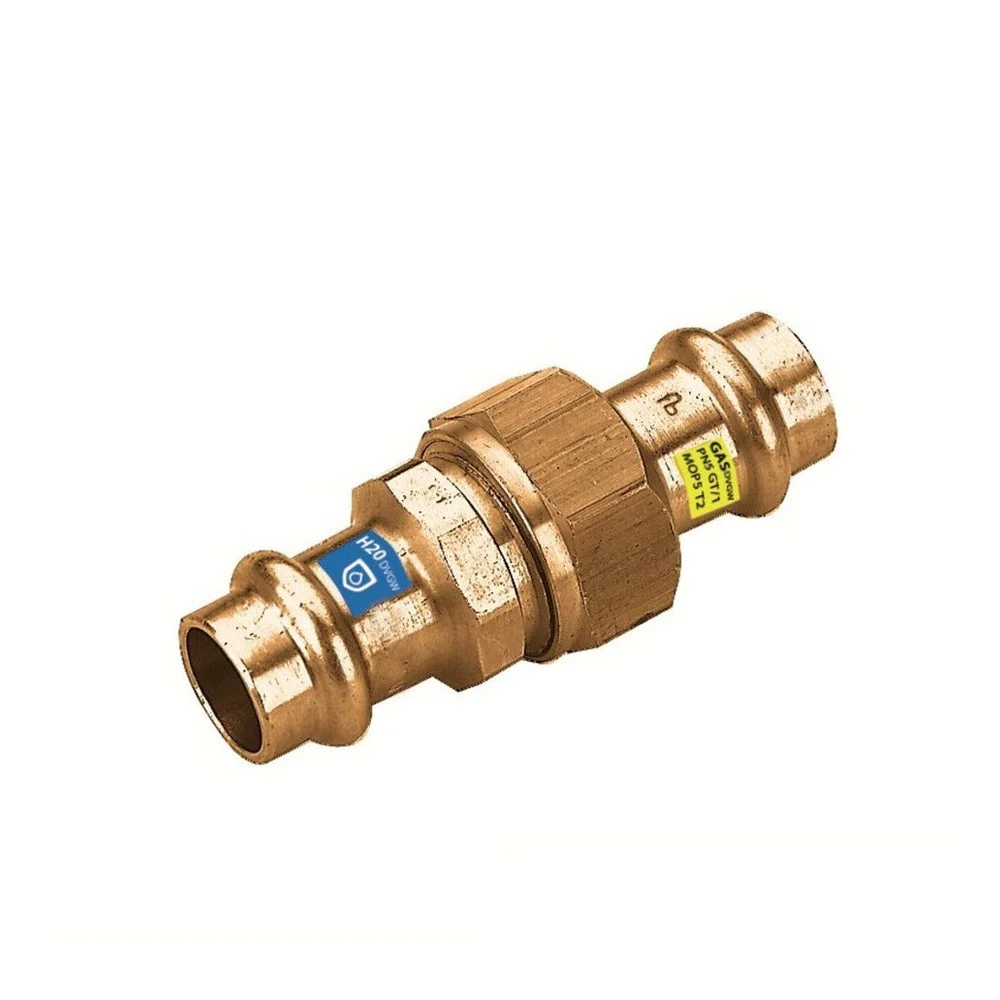 Sanpro Fitting - Pressfitting Kupfer Verschraubung flachdichtend, Größe V 22