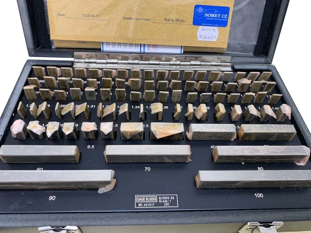 Satz der Endmaße 88 St., Klasse der Genauigkeit I - Kalibrier , Schut - 2.QUALITÄT