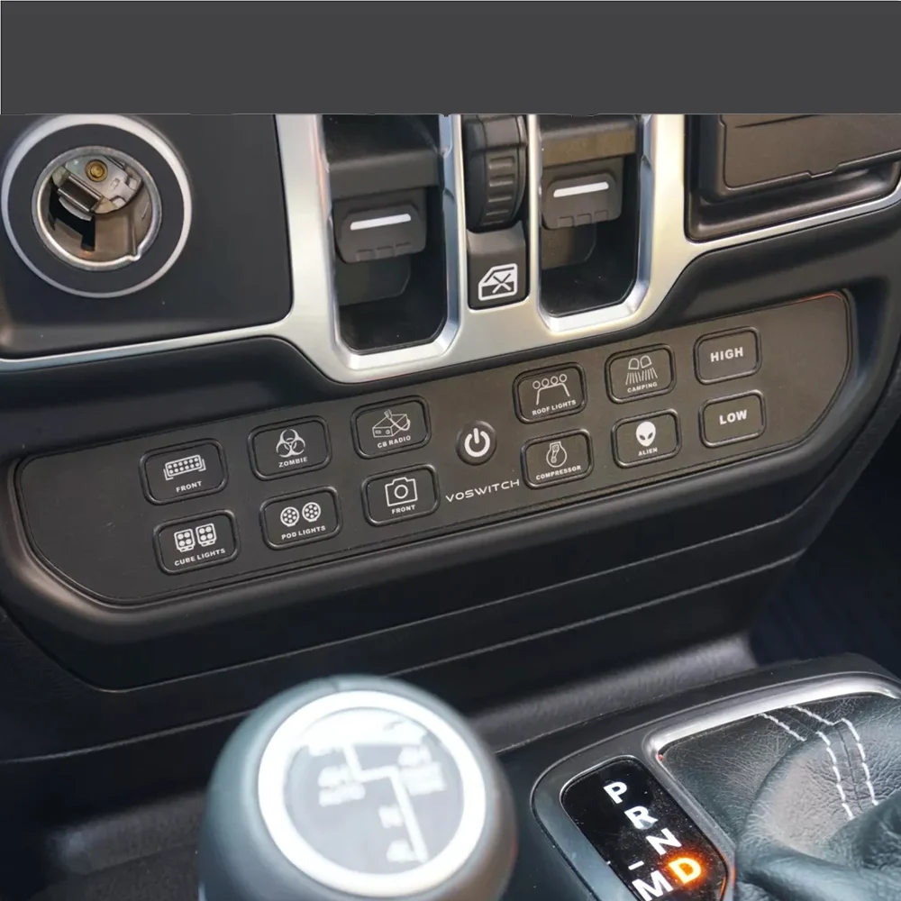 SchalterpanelKomplettsetvierfarbige Hintergrundbeleuchtung