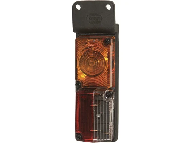 Schluss-Begrenzungsleuchte rot-weiß-gelb mit Halter