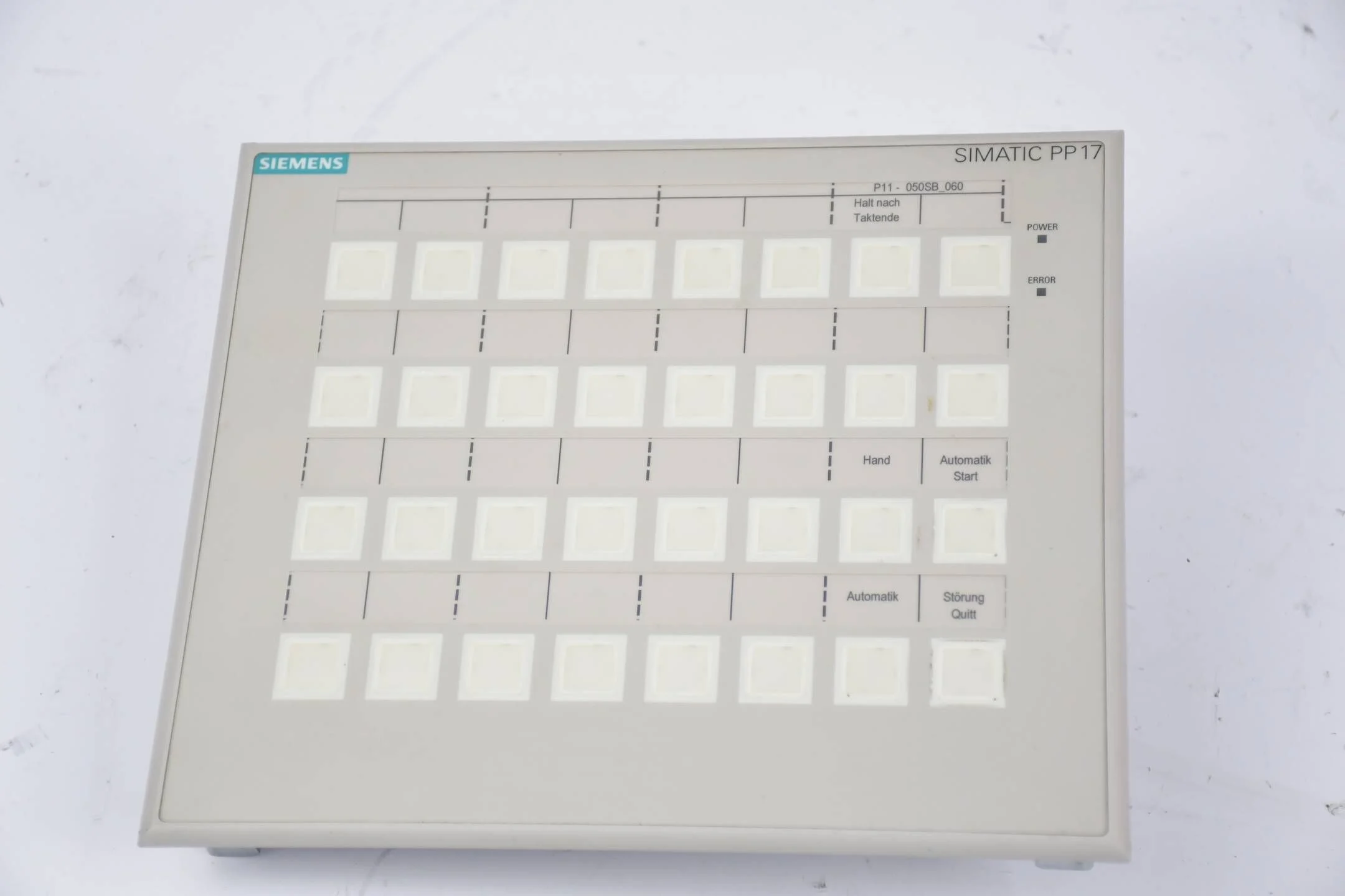 Siemens Push Button Panel PP17-II 6AV3688-4EY06-0AA0 ( 6AV3 688-4EY06-0AA0 ) E4