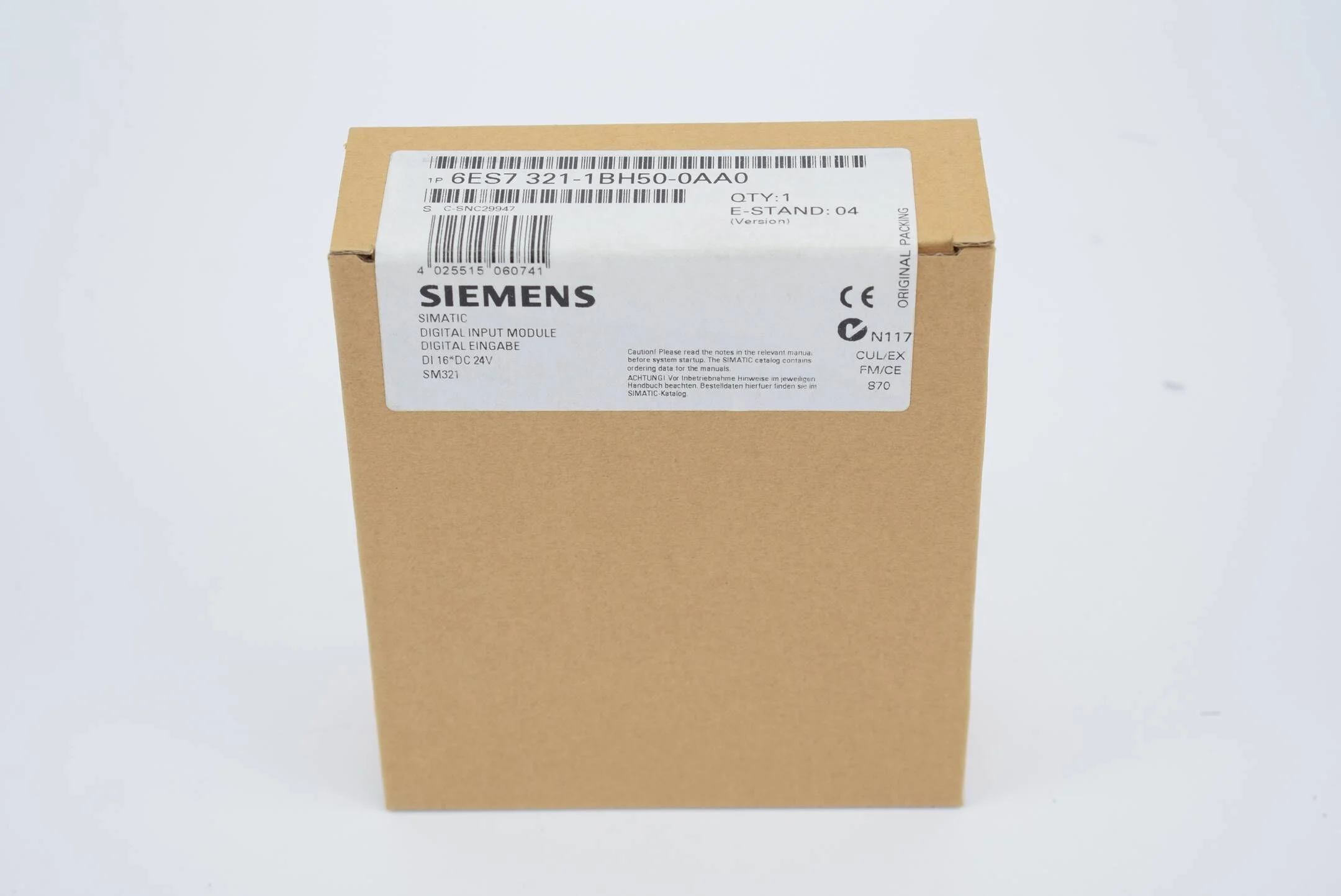 Siemens Simatic Digitaleingabe SM321 6ES7321-1BH50-0AA0 / 6ES7 321-1BH50-0AA0 E4