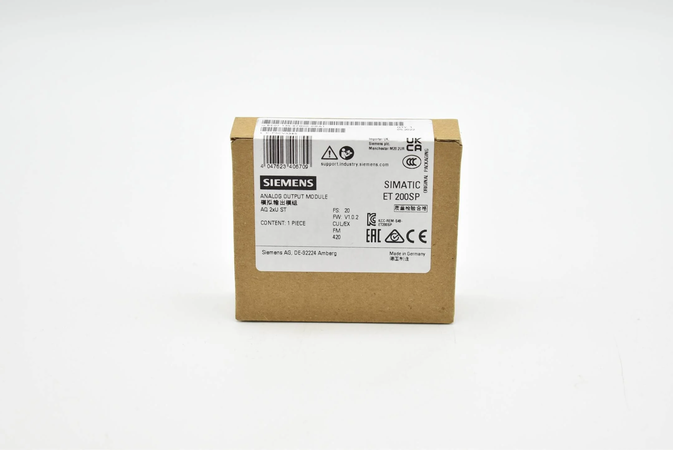 Siemens simatic ET 200SP 6ES7 135-6FB00-0BA1 ( 6ES7135-6FB00-0BA1 ) E20