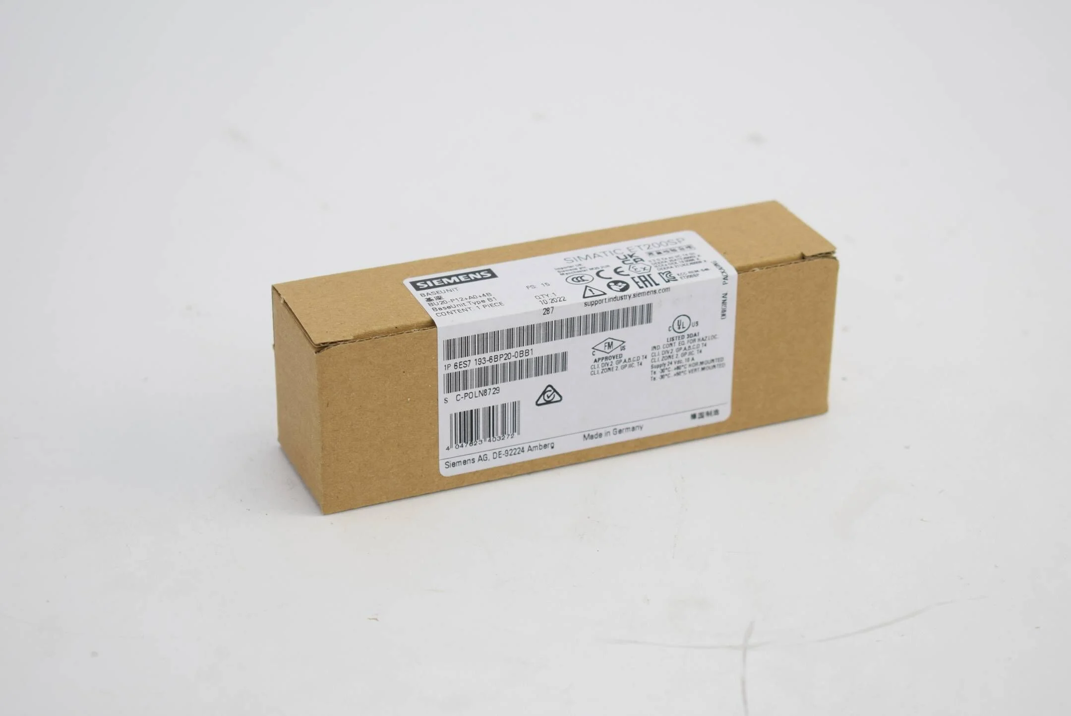 Siemens Simatic ET 200SP 6ES7193-6BP20-0BB1 ( 6ES7 193-6BP20-0BB1 ) E.15