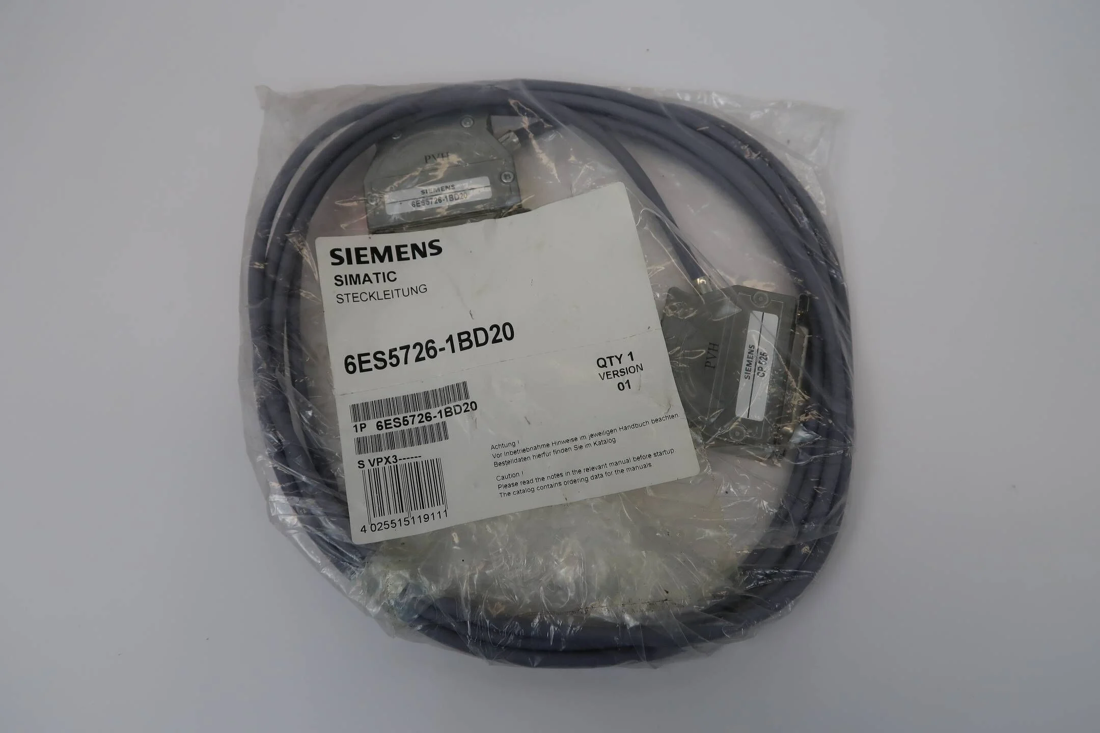 Siemens simatic Steckleitung 6ES5726-1BD20 ( 6ES5726-1BD20 )