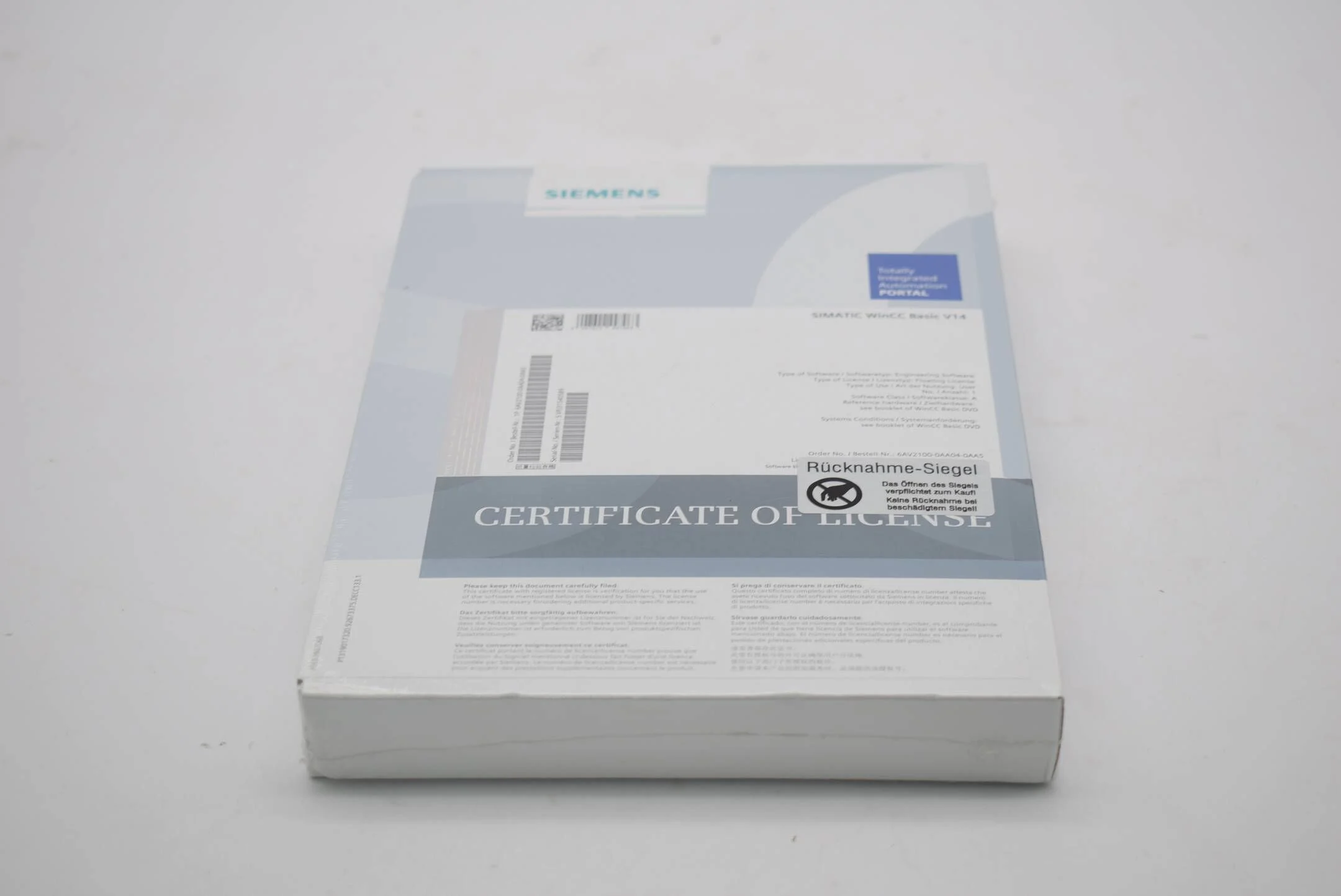 Siemens simatic WinCC Basic 6AV2100-0AA04-0AA5 ( 6AV2 100-0AA04-0AA5 ) V14